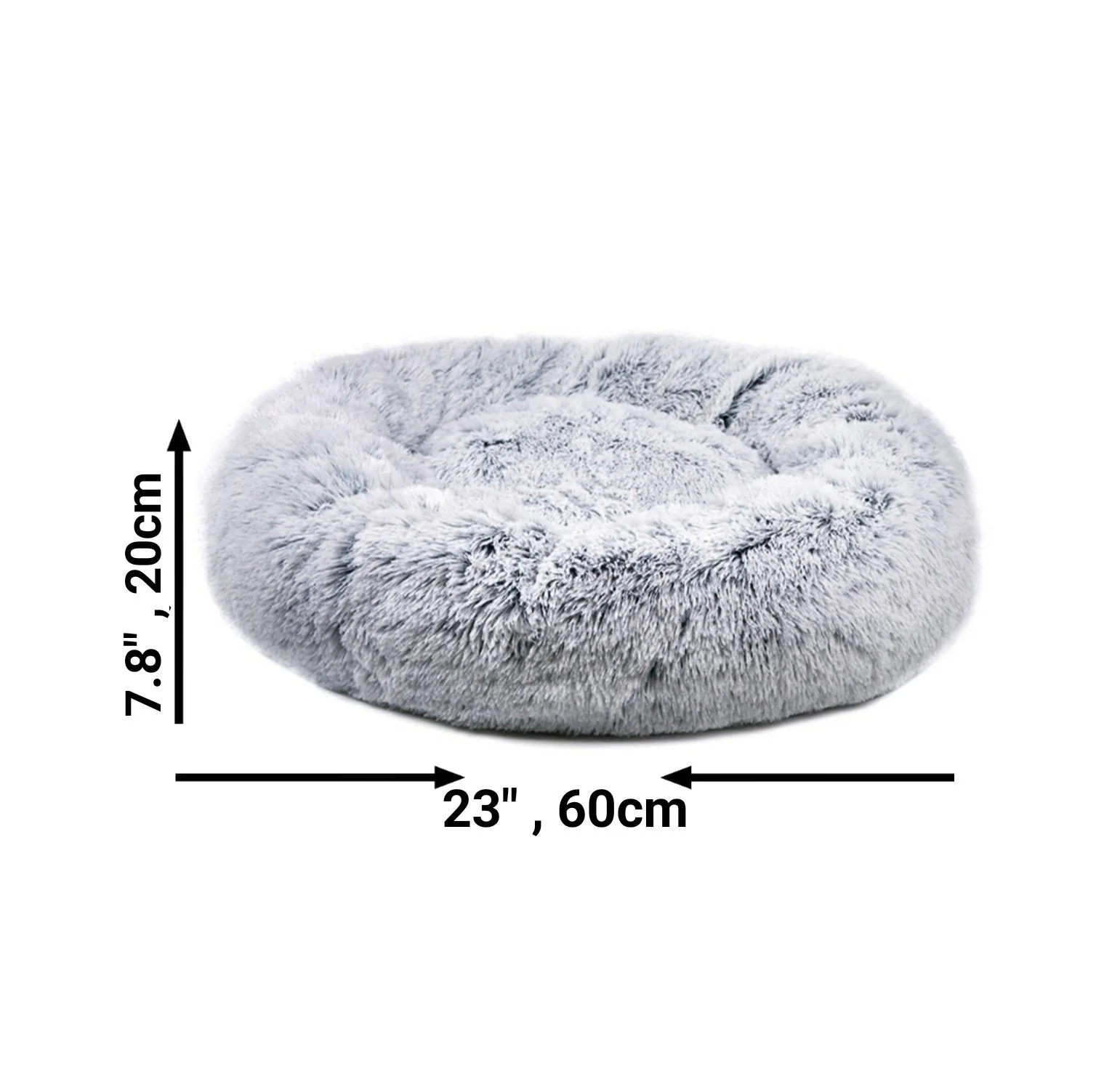 Mr. Peanut's 28" OrthoPlush® Pet Bed - Snowflake White Two Tone - Image 10