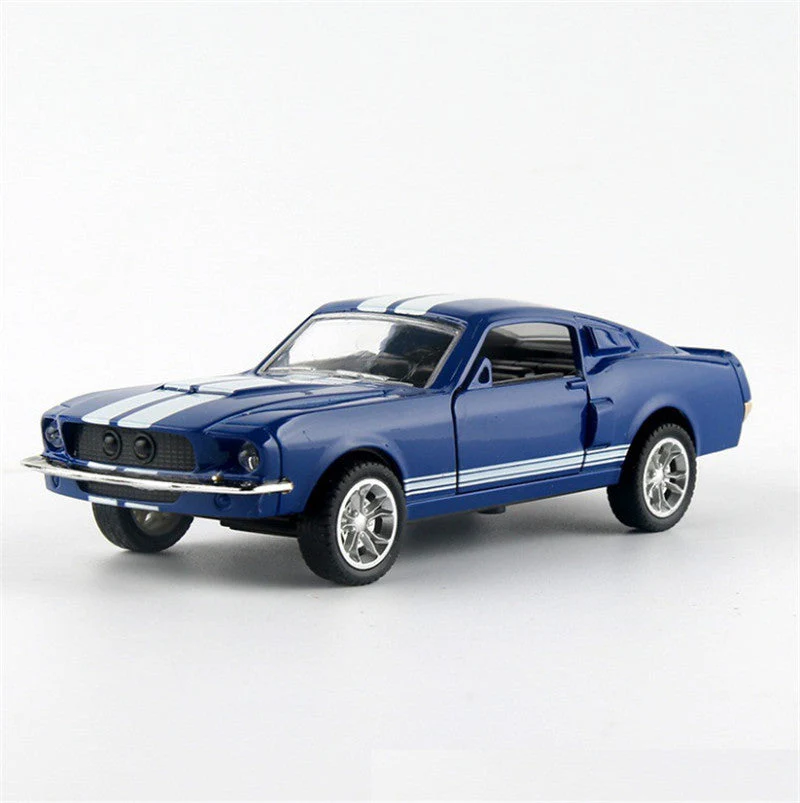 Mustang Door Pull Back Alloy Car Alloy Toy Car Model - Image 4