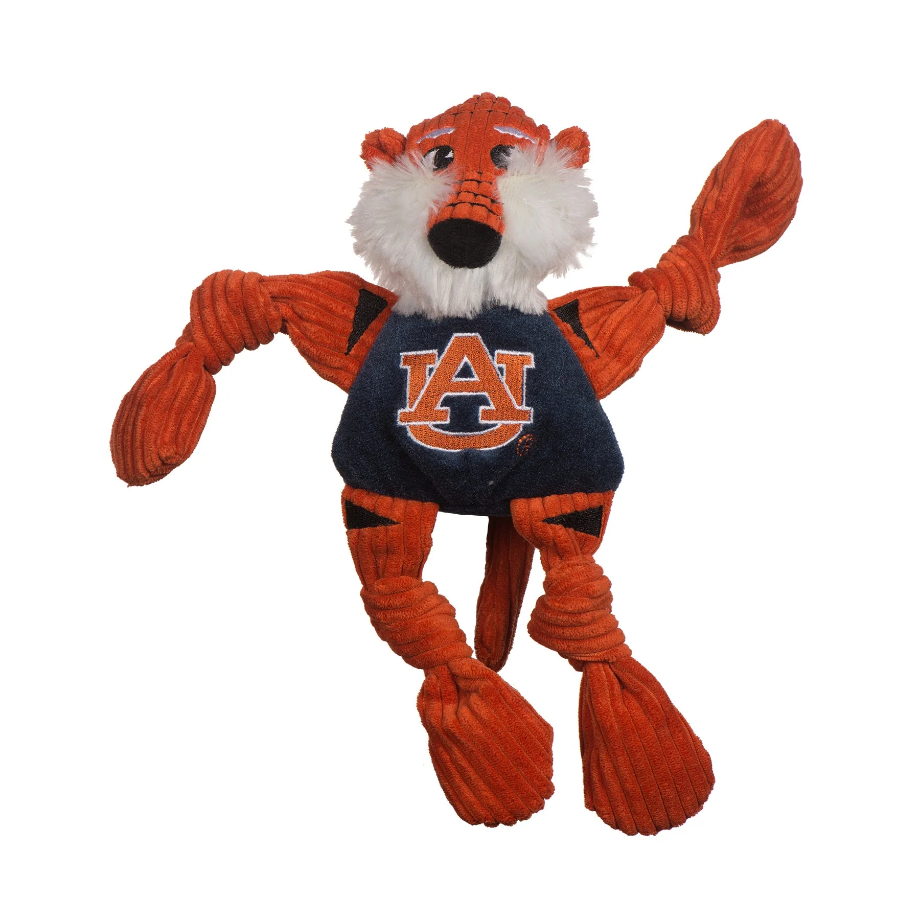 NCAA Auburn University, Aubie the Tiger Knottie® Plush Dog Toy - Image 3