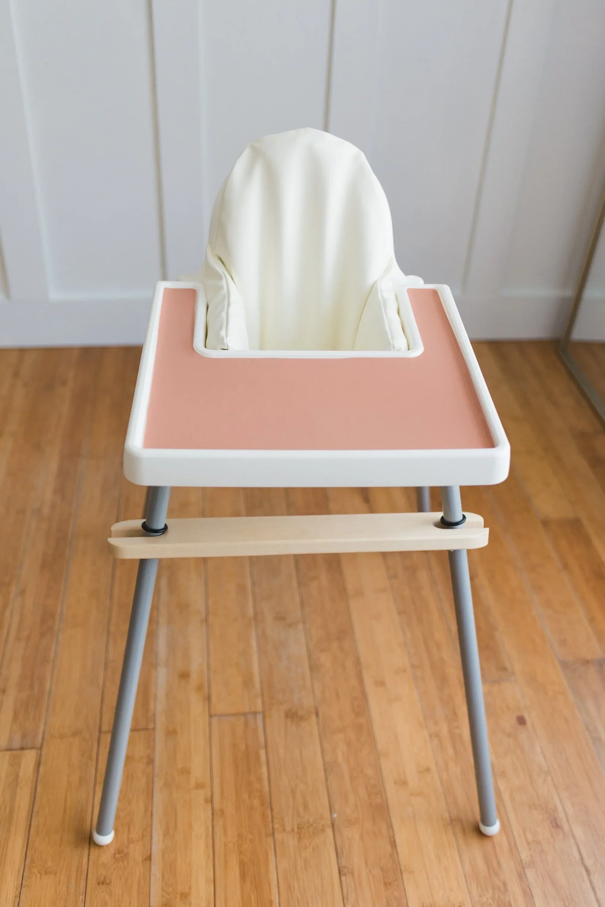 Off-White Vegan Leather IKEA Antilop Cushion Cover - Image 3