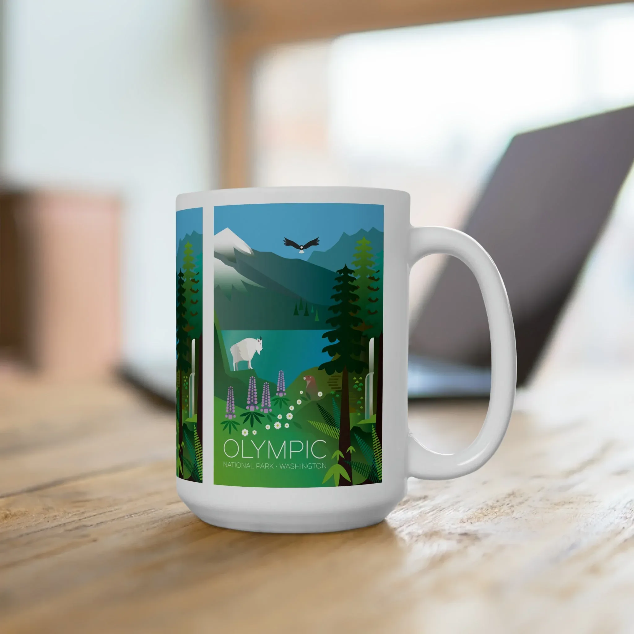 Olympic National Park Ceramic Mug 11oz or 15oz - Image 4