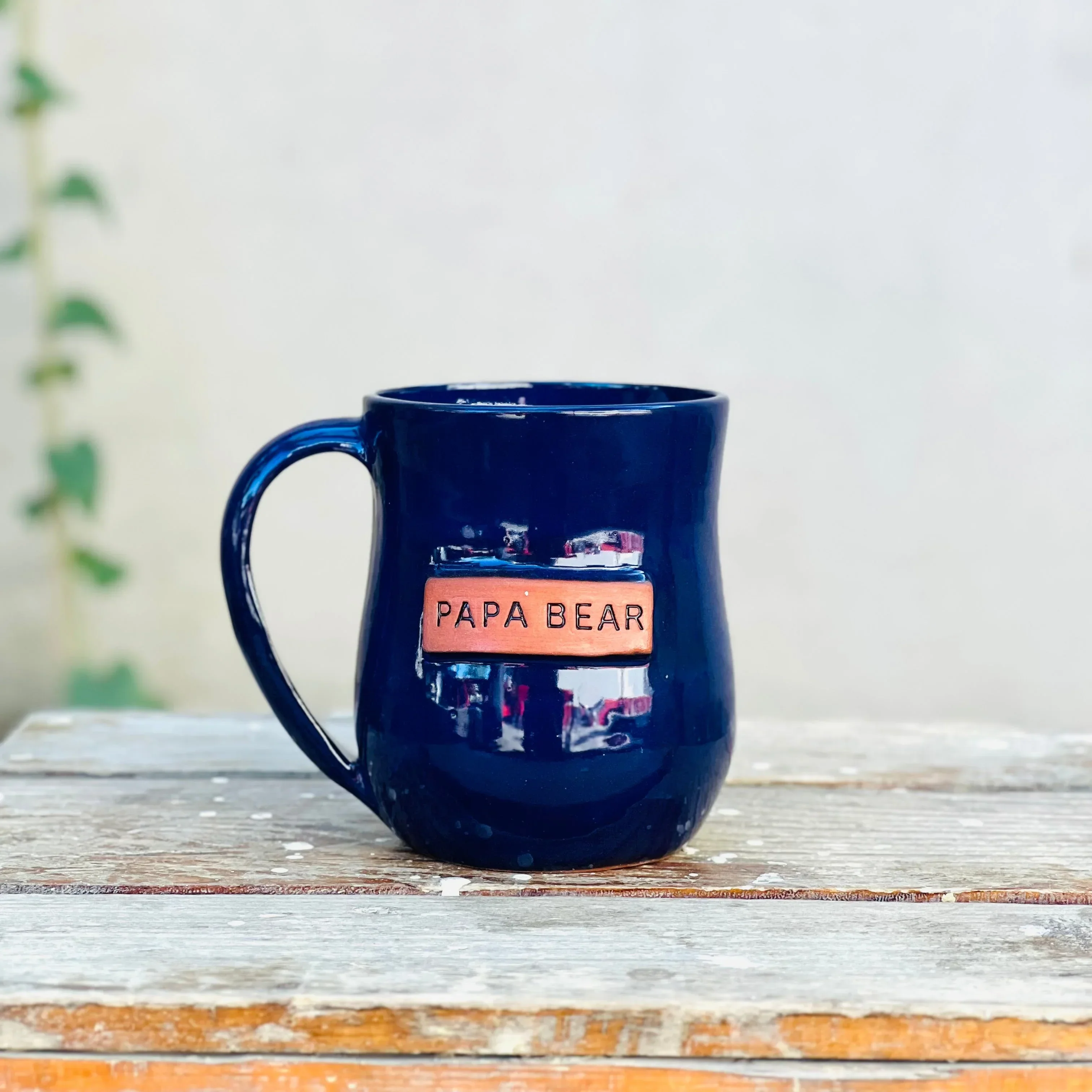 Papa Bear Mug- Deep Blue