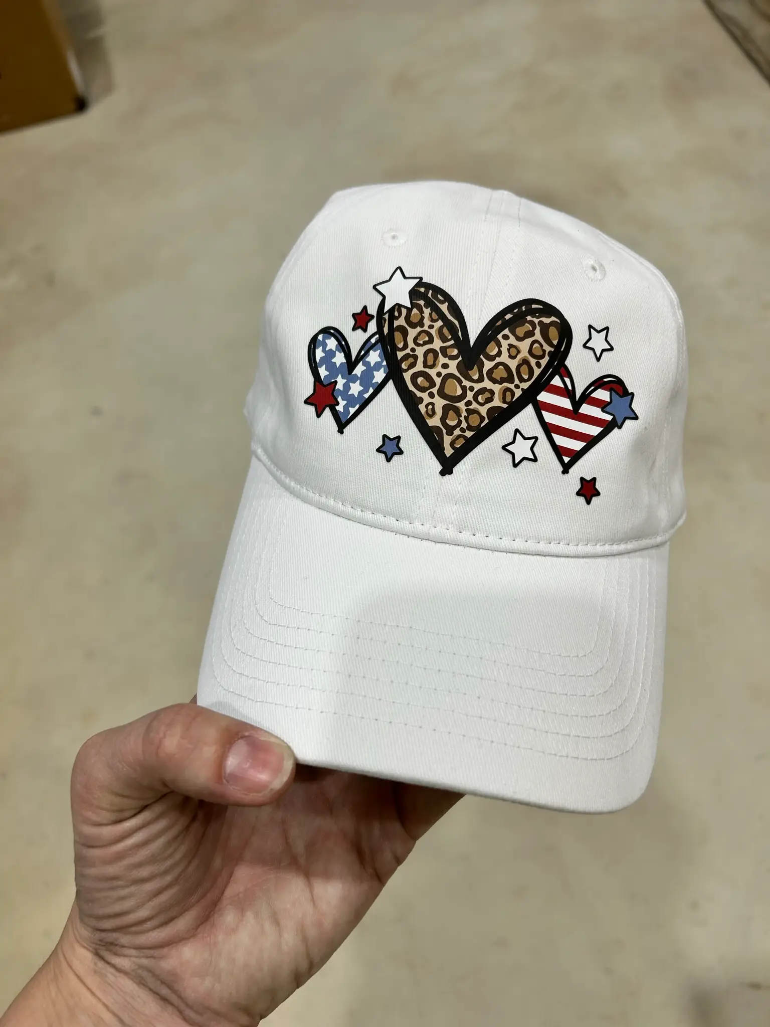 Patriotic Hearts Cap
