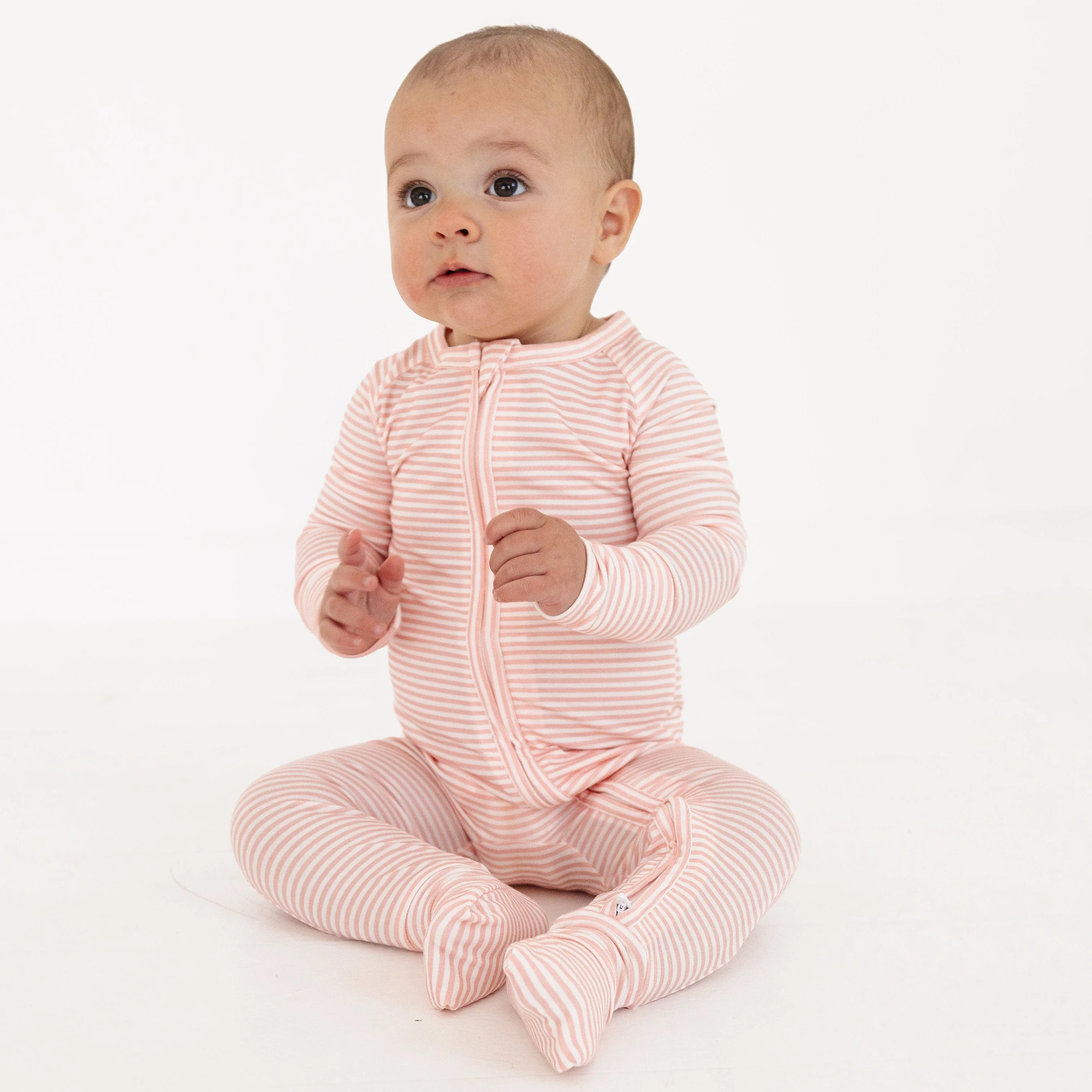 Peony Stripe Bamboo Sleeper