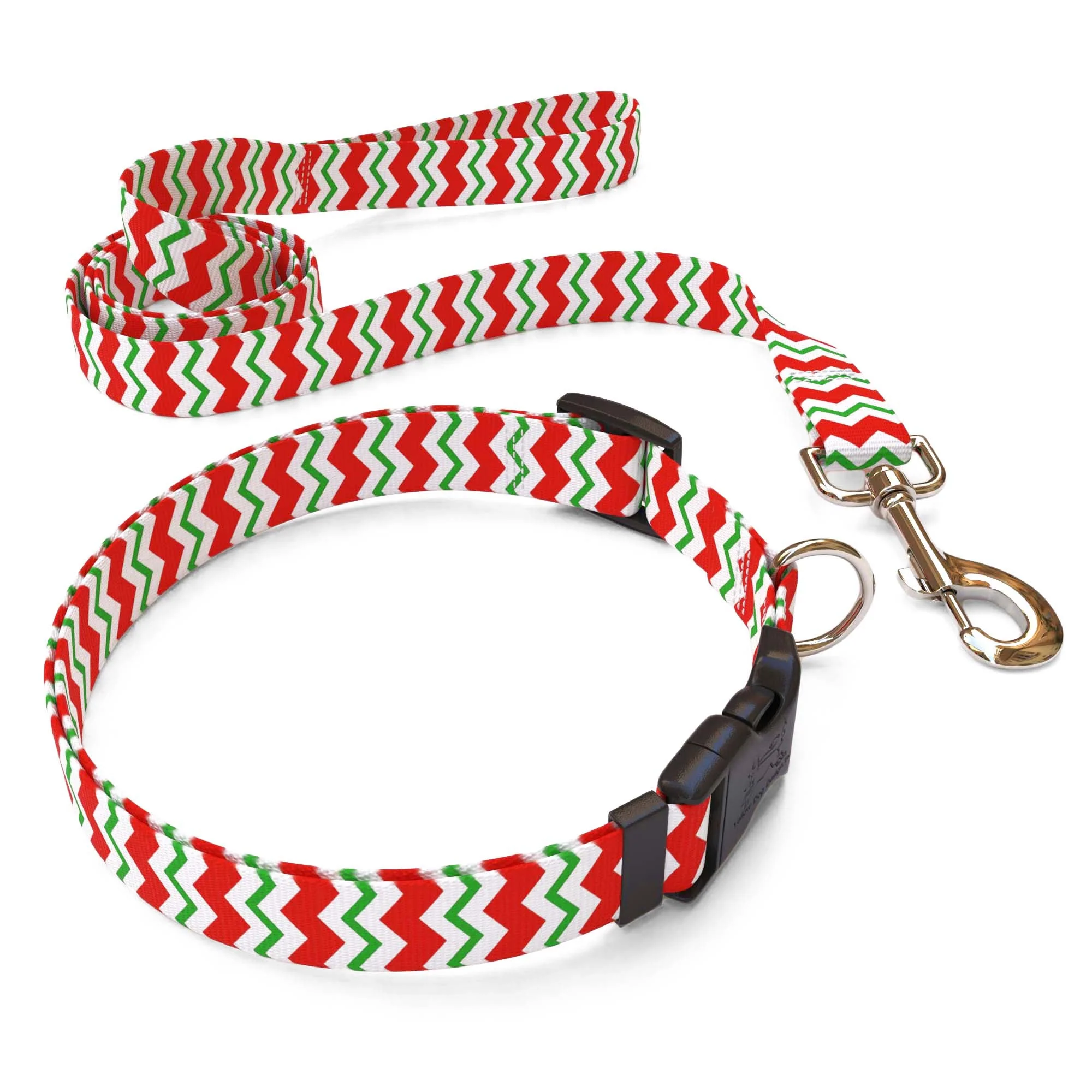 Peppermint Chevron Stripes Collar - Image 4