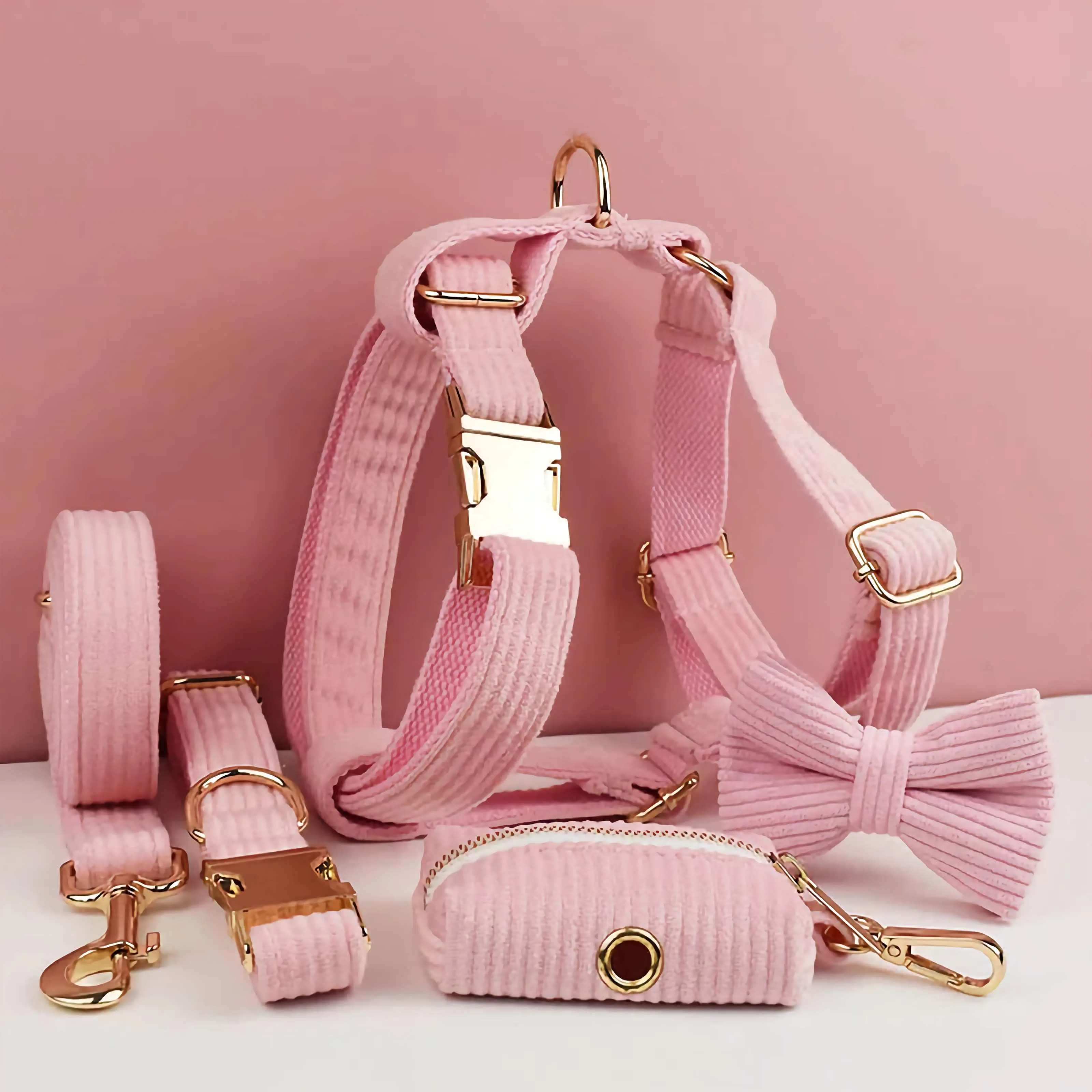 Personalized Pink Corduroy Classic Set