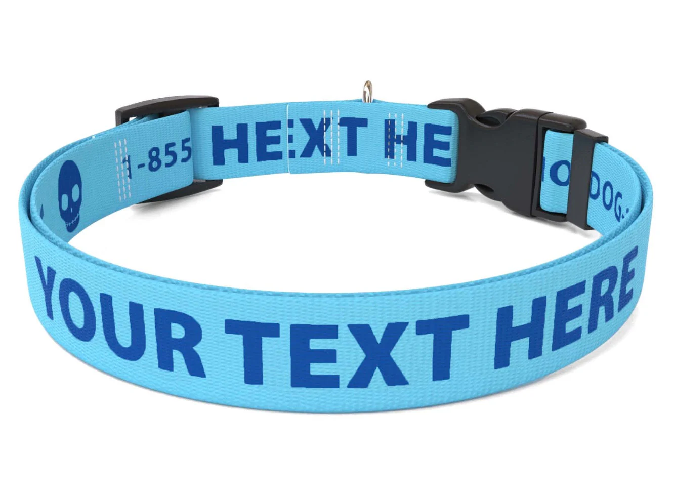 Personalized Solid Colored Side Release Collar - Image 3