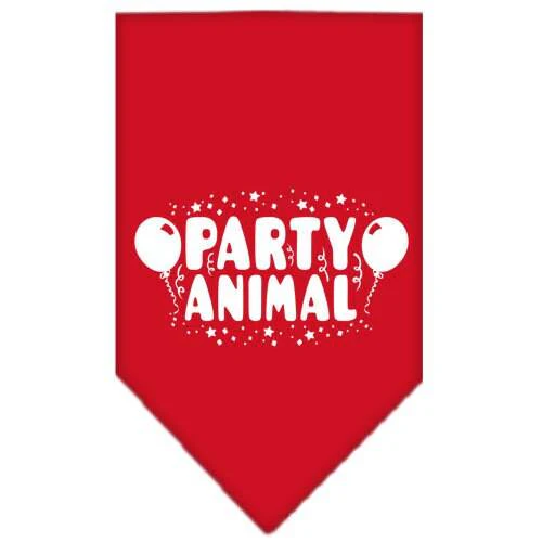 Pet and Dog Bandana Screen Printed, "Party Animal" - Image 9