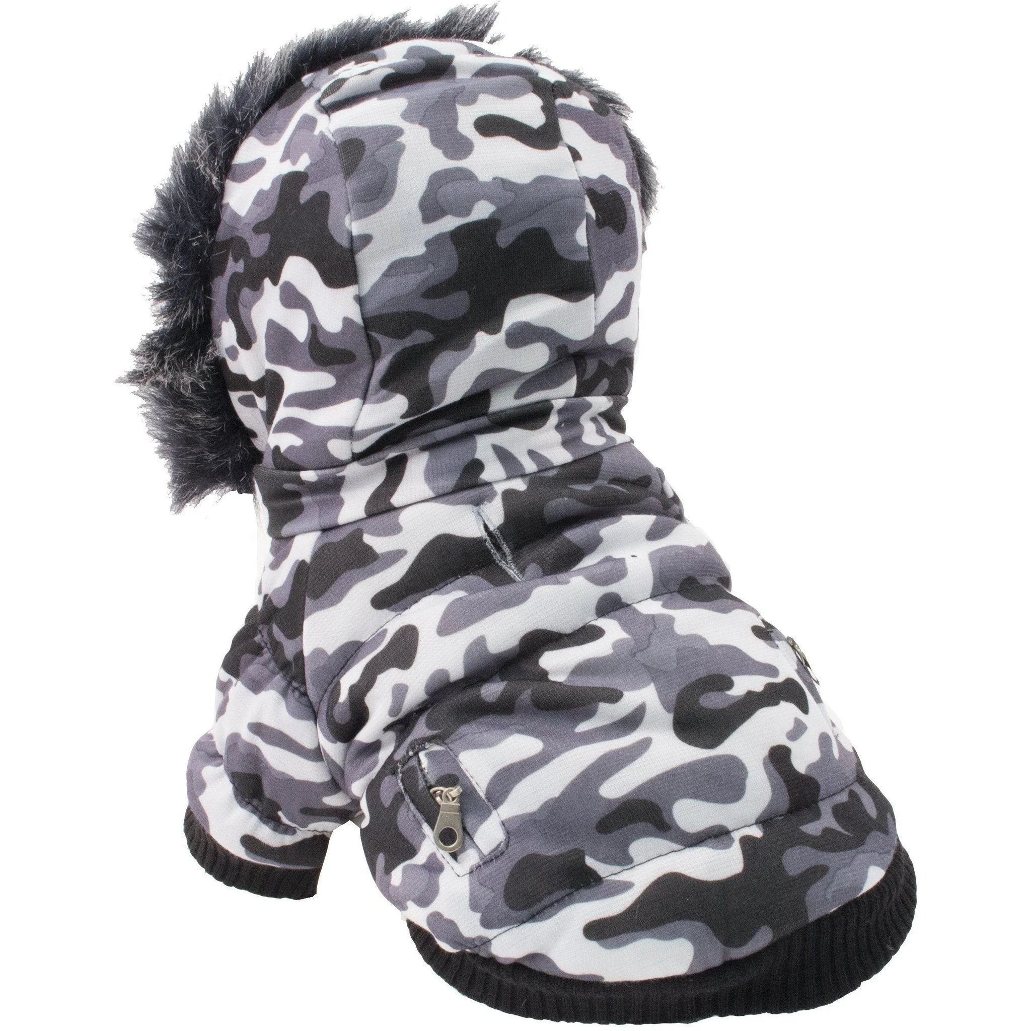 Pet Life ® Classic Metallic Fashion 3M Insulated Dog Coat Parka w/ Removable Hood - Image 2