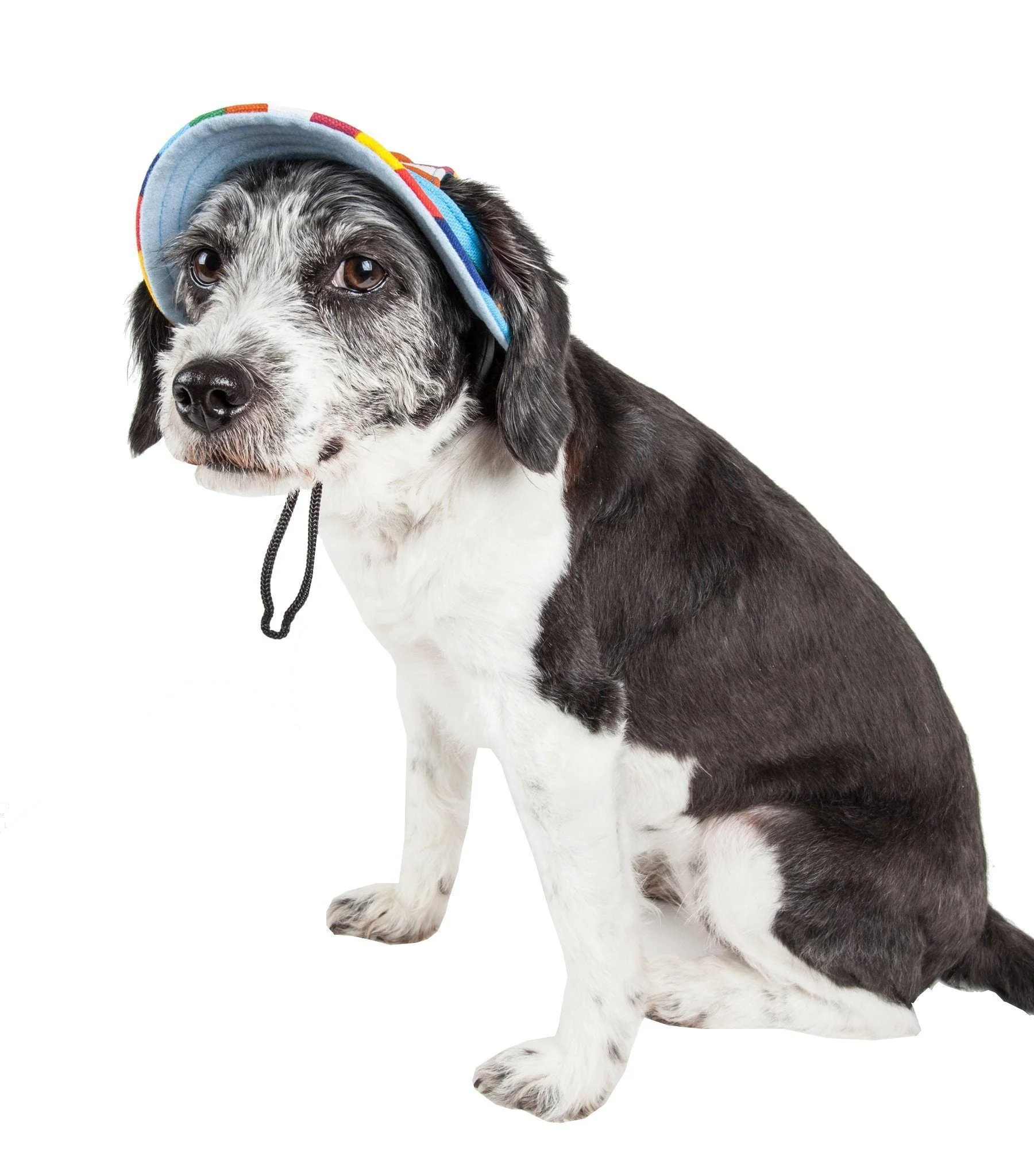 Pet Life ® 'Colorfur' UV Protectant Adjustable Fashion Canopy Brimmed Dog Hat Cap - Image 2