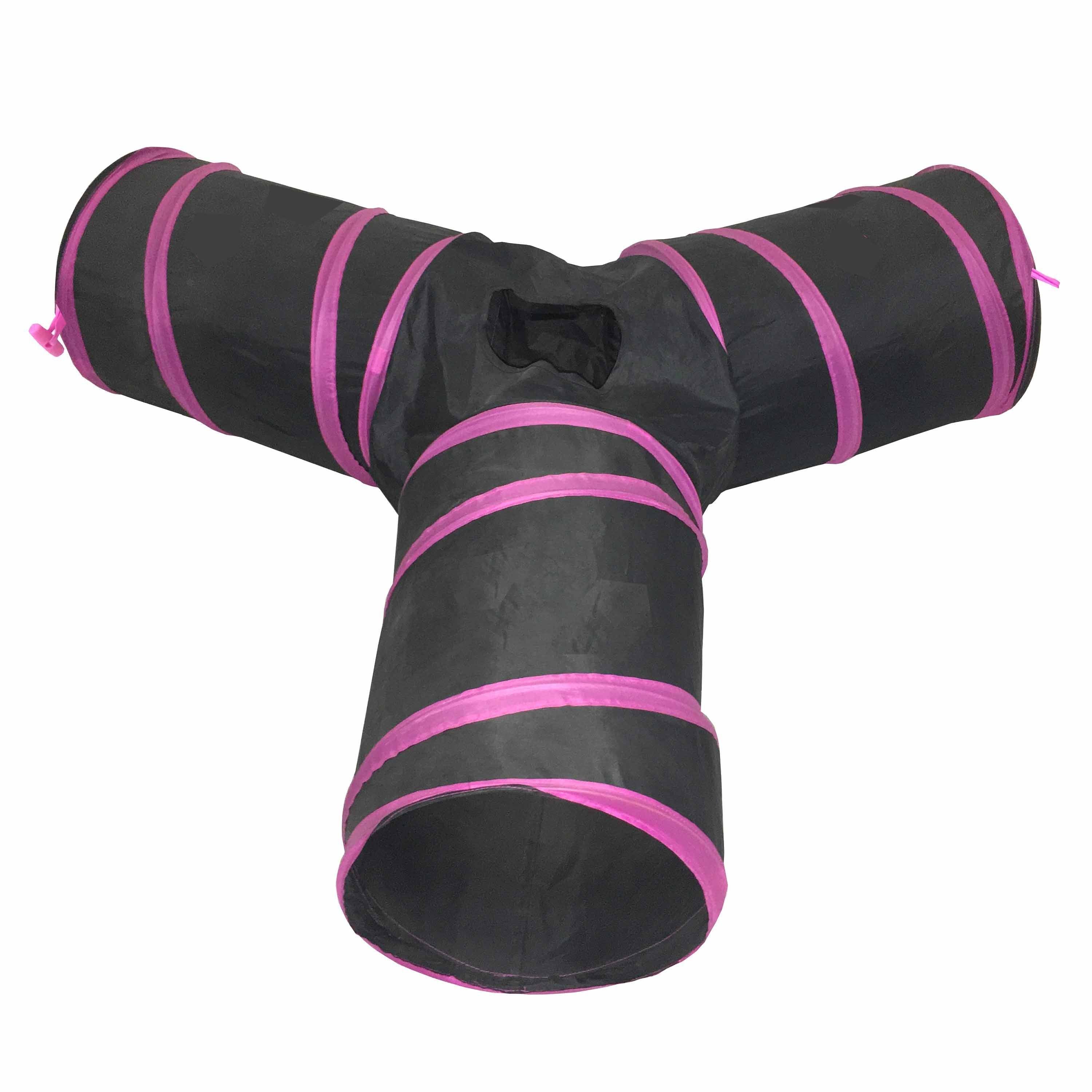 Pet Life ® 'Kitting-Go-Seek' Collapsible Folding Travel 3-way Kitty Cat Tunnel - Image 4