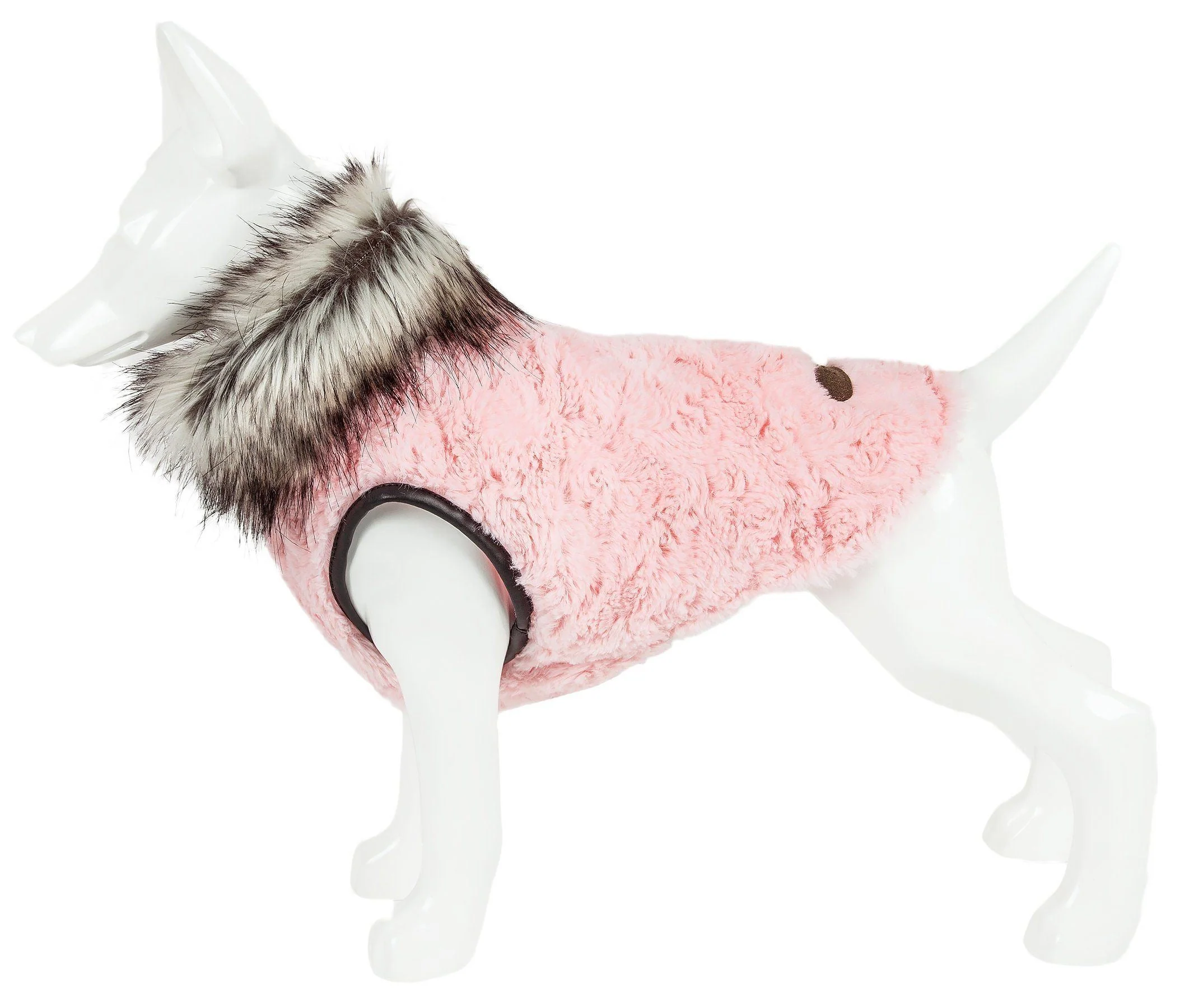 Pet Life ® Luxe 'Pinkachew' Charming Fashion Mink Fur Dog Coat - Image 10