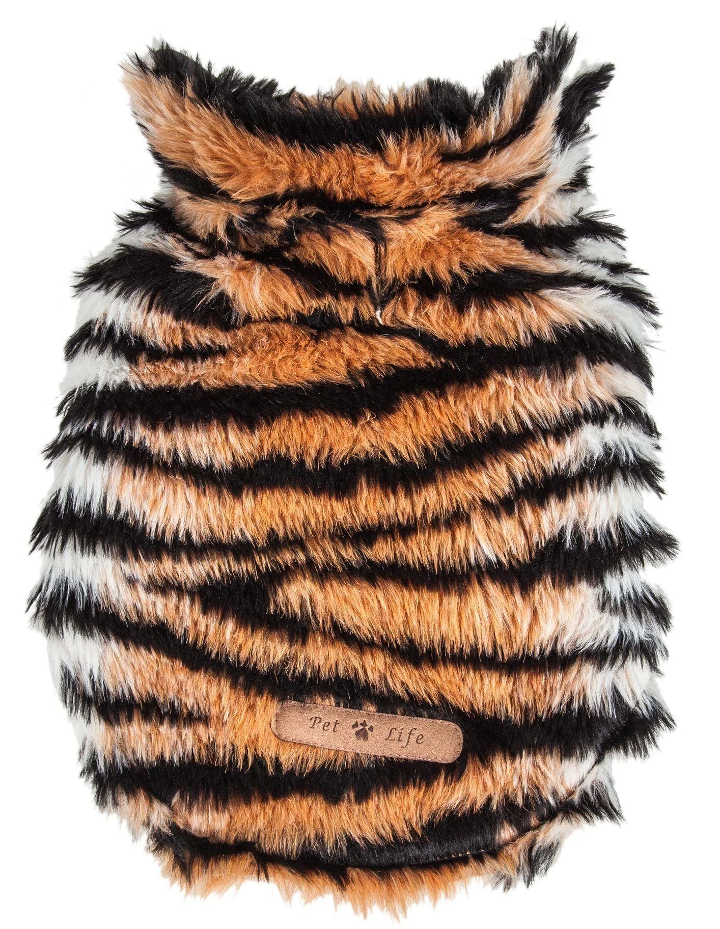Pet Life ® Luxe 'Tigerbone' Tiger-Patterned Mink Fashion Fur Dog Jacket - Image 6