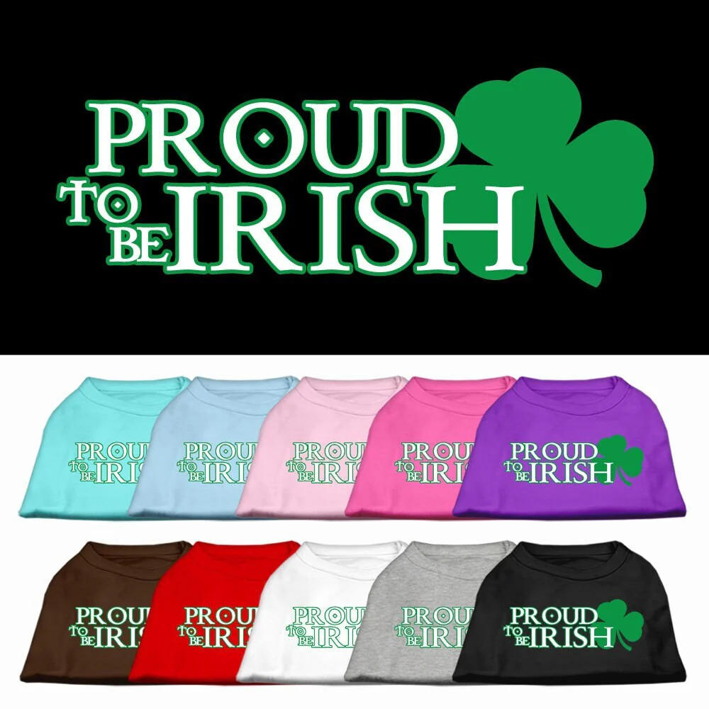 Pet Shirt "Proud To Be Irish"
