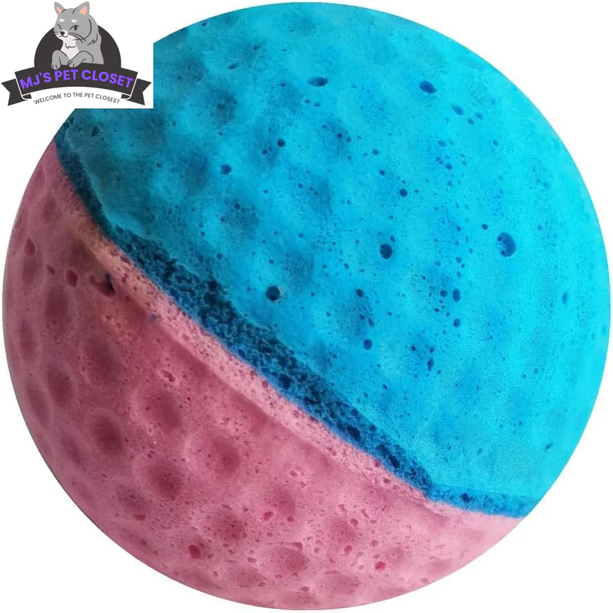Playtime just got a whole lot cuter with our Mini Cat Foam Soccer Balls! 🐾🎉 Perfect for your furry friend! 🐱💚💙 #CatToys #PetPlaytime - Image 7