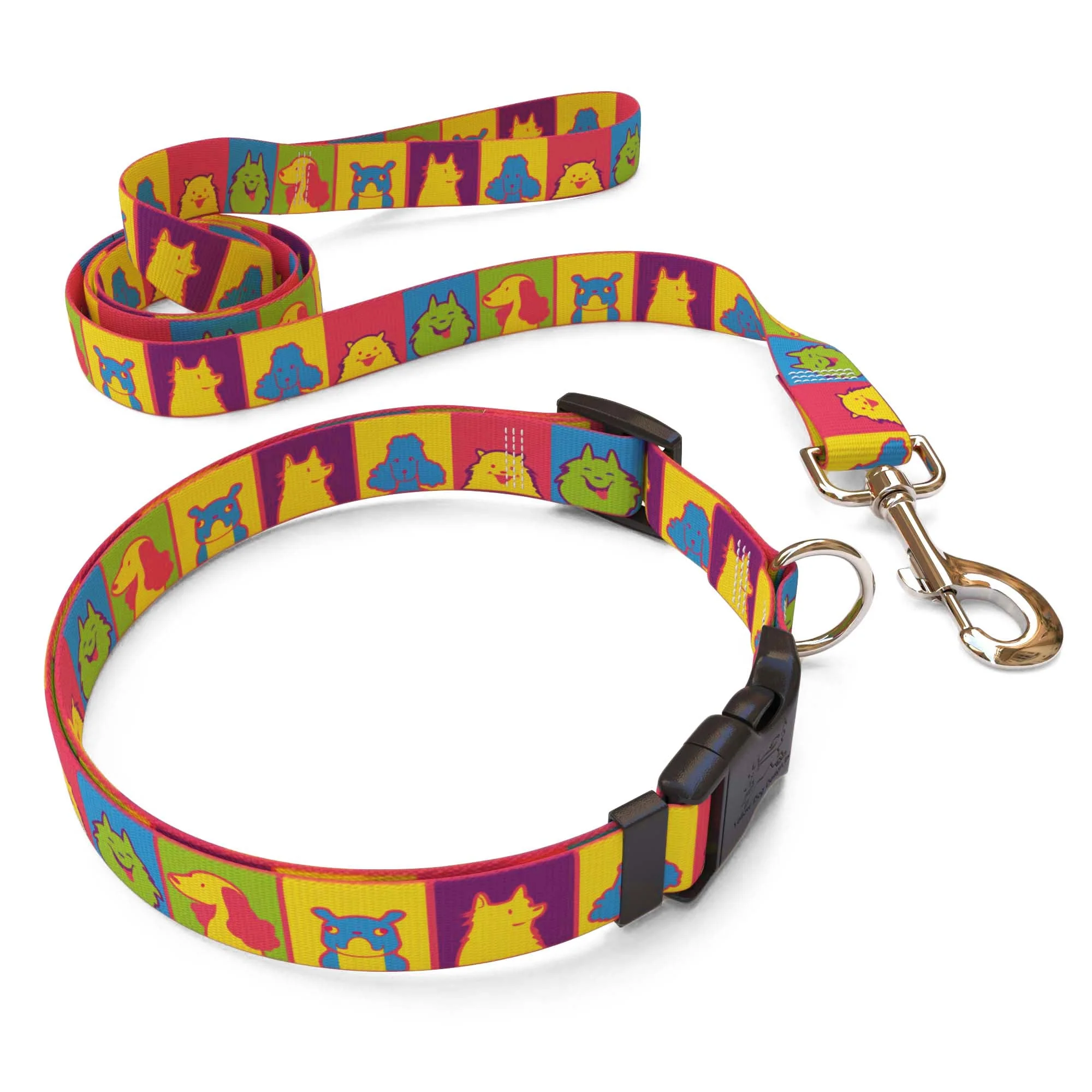 Pop Art Dogs Dog Collar - Image 4