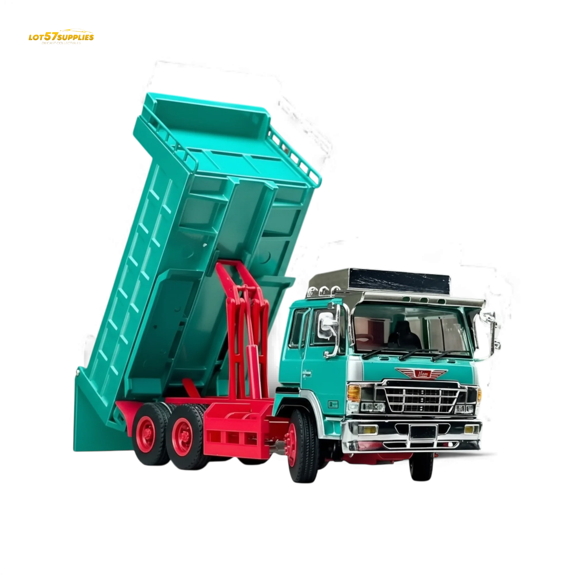(Pre-Order) DBGT Hino Super Dolphin Dump Truck Green 1:64
