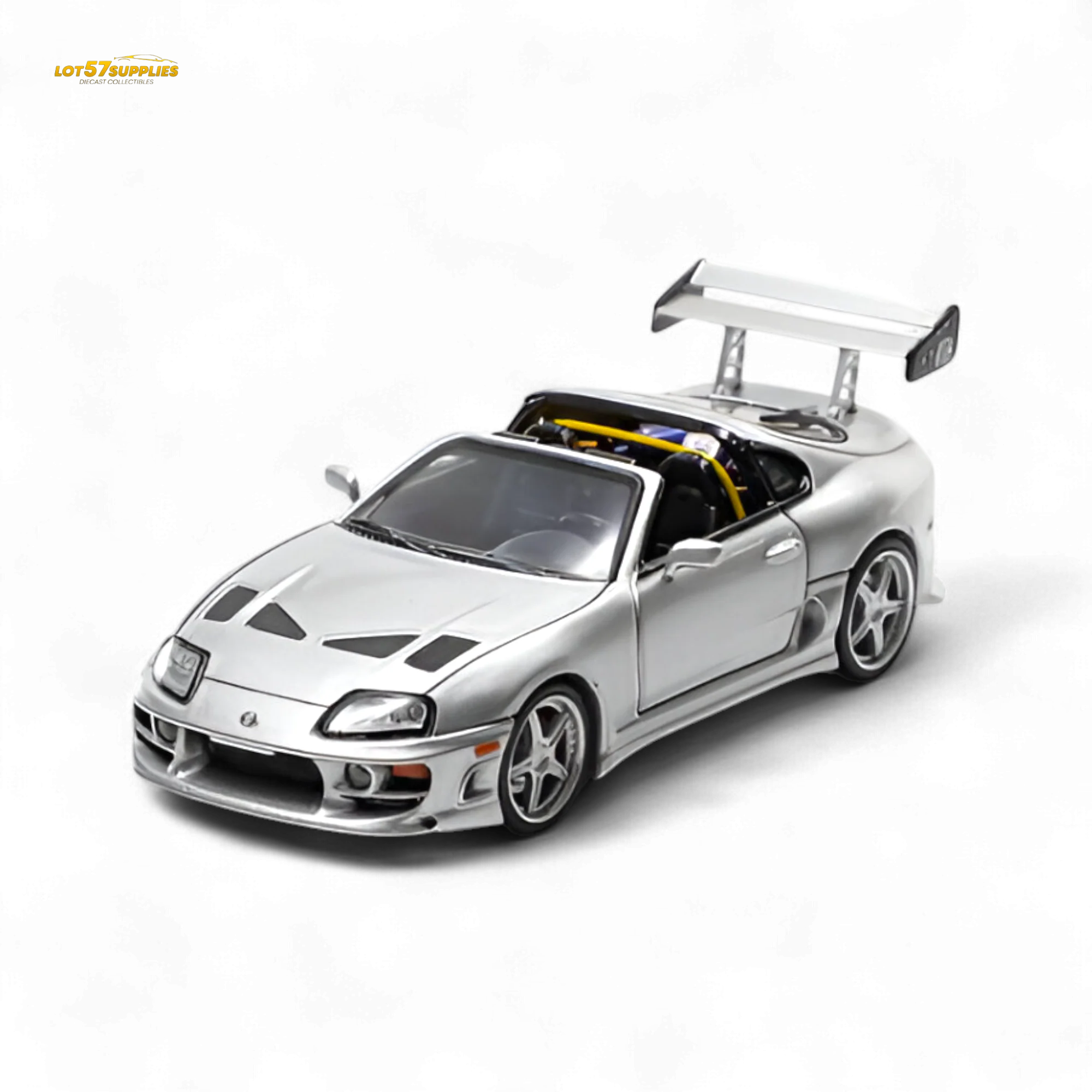 (Pre-Order) Fast Speed Supra Targa - Silver 1:64