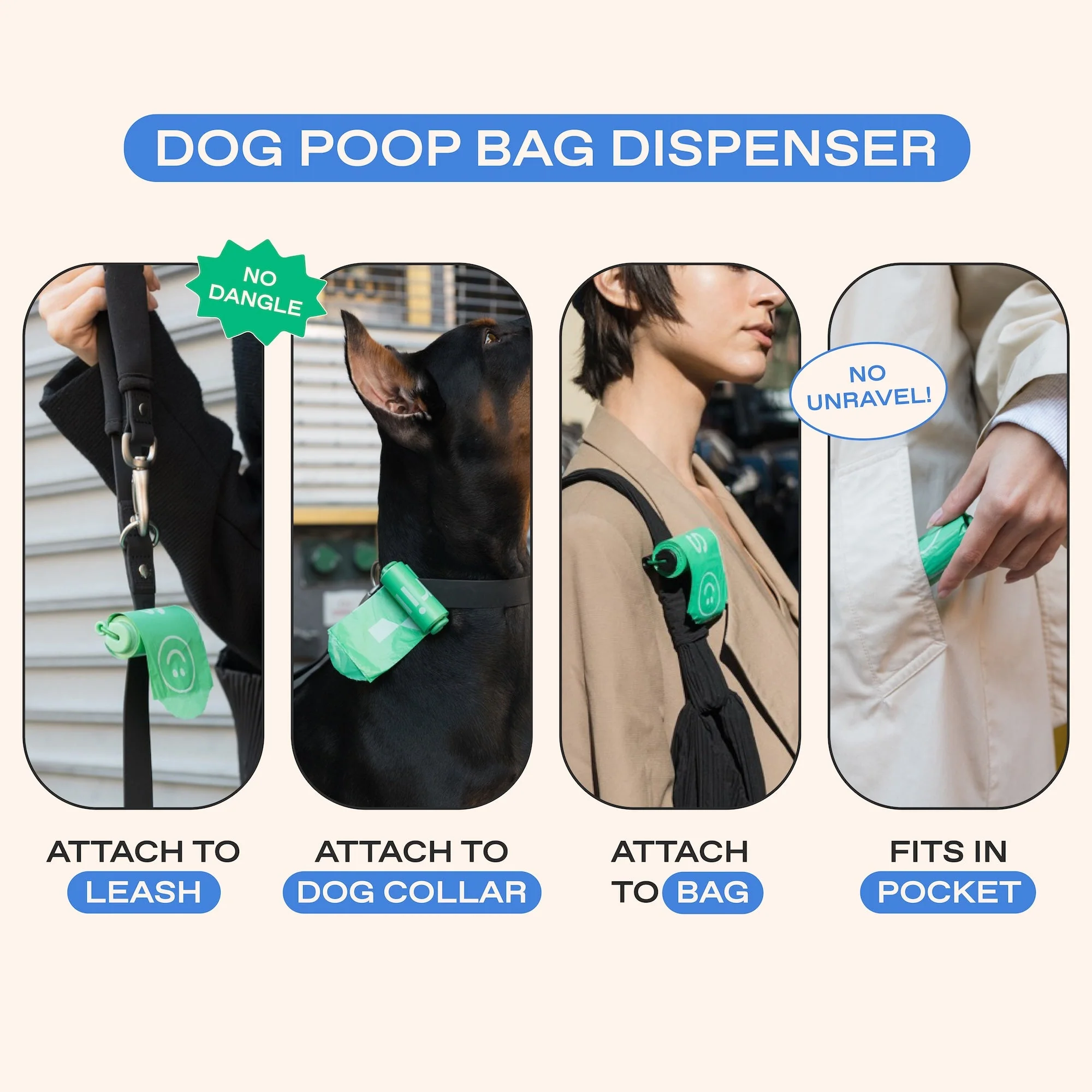 Premium Dog Poop Bag Dispenser + 15 Bags - Image 12