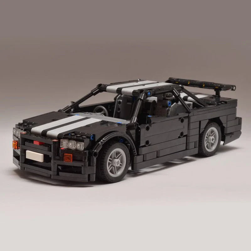 R34 Sports Car Remote Control Building Block Toy - Image 8