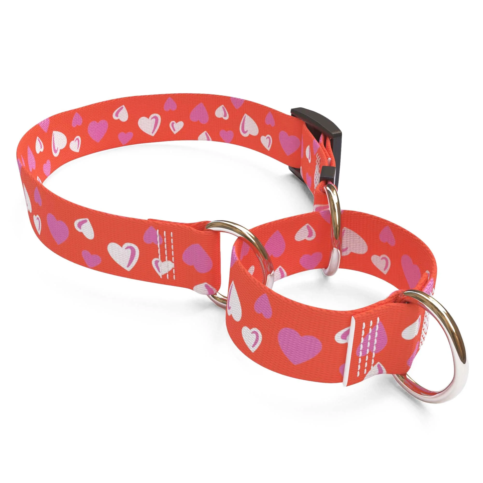 Red Hearts Dog Collar - Image 3