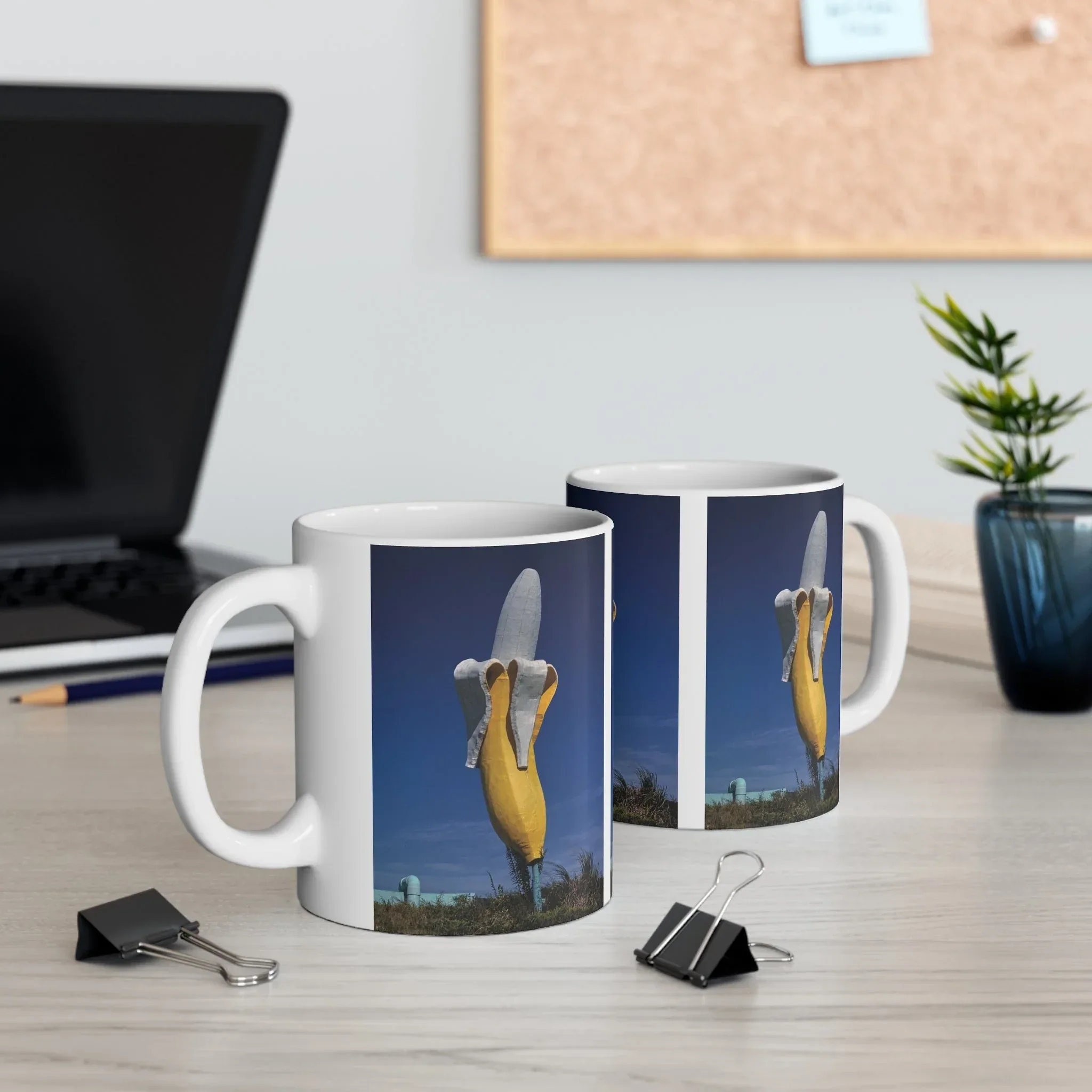 ROADSIDE MUGS - Banana Ceramic Mug 11oz - Image 5