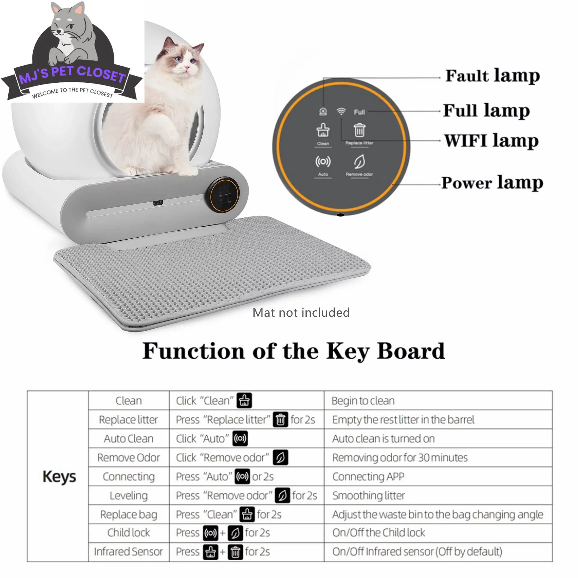 Say goodbye to messy litter! 🐾✨ Meet the Smart Self-Cleaning Litter Box with App Control and Safety Features! Perfect for busy cat parents! 😻📱 - Image 4