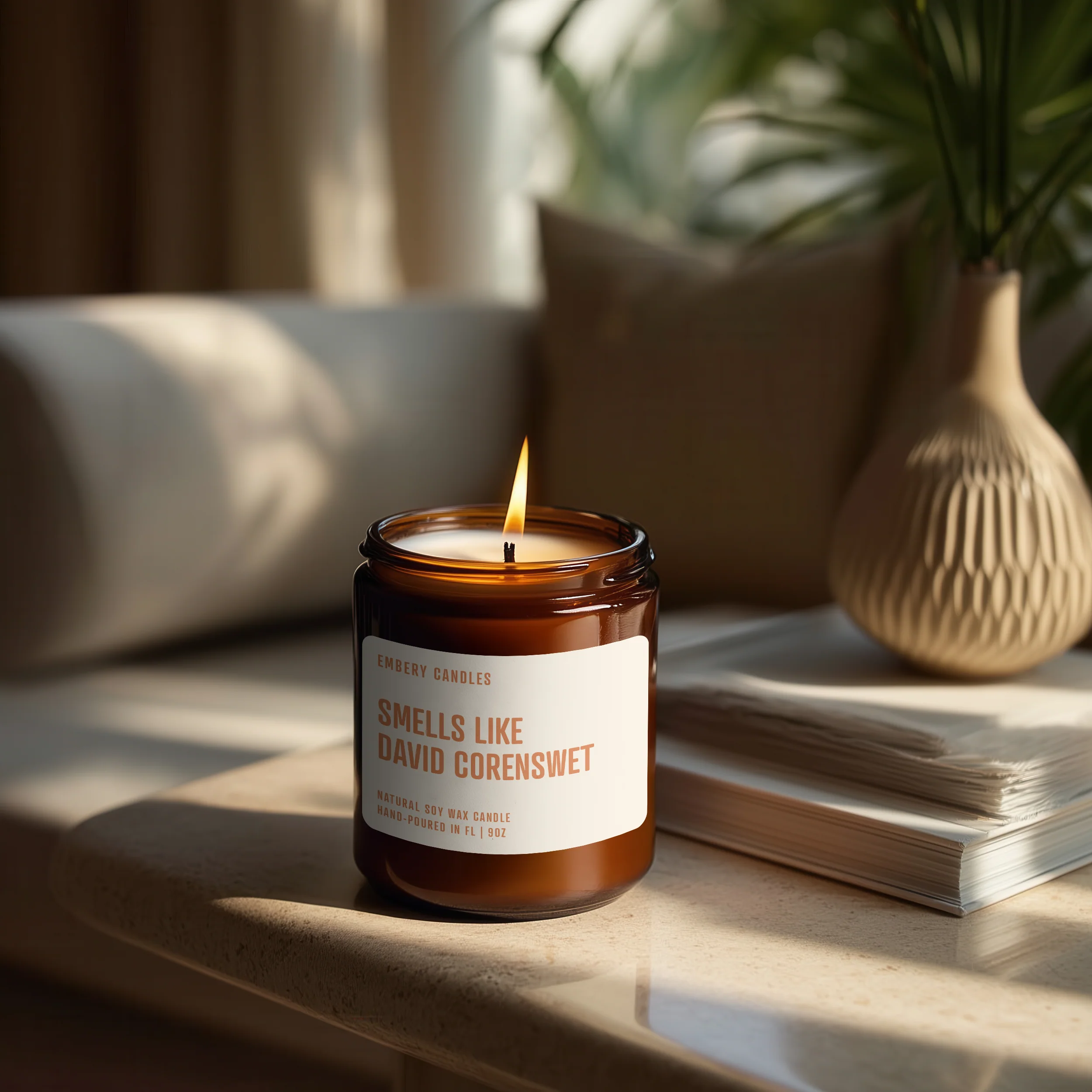 Smells Like David Corenswet | Soy Wax Scented Candle - Image 3