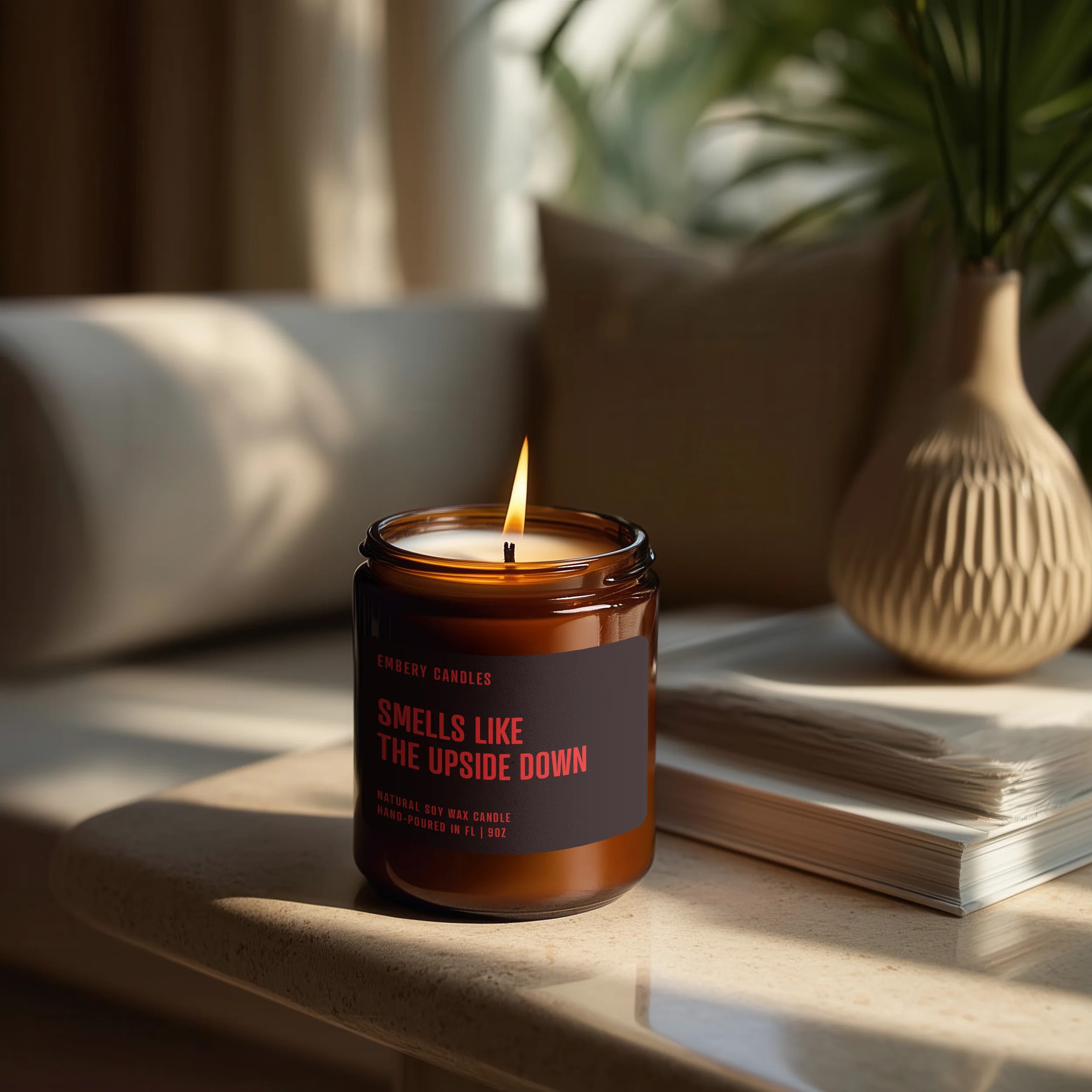 Smells Like the Upside Down | Soy Wax Scented Candle - Image 3