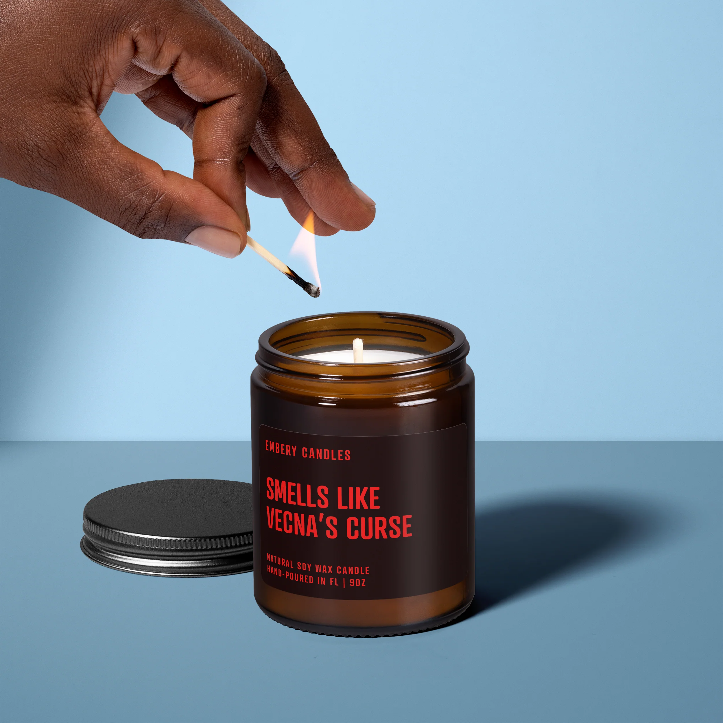 Smells Like Vecna's Curse | Soy Wax Scented Candle - Image 2