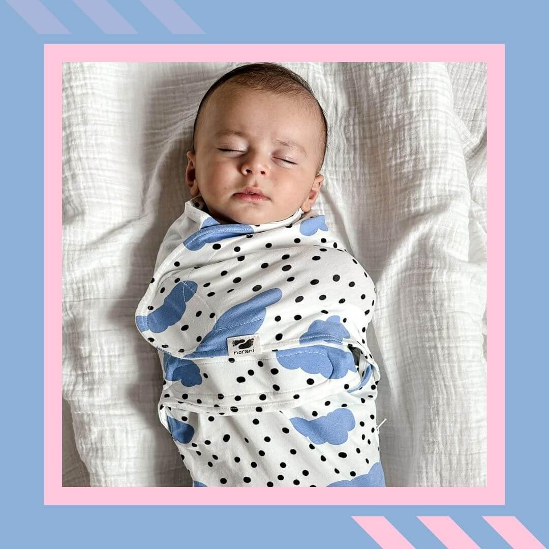 Snugababe Swaddle™ Sleep Pod - Blue Clouds - Image 8