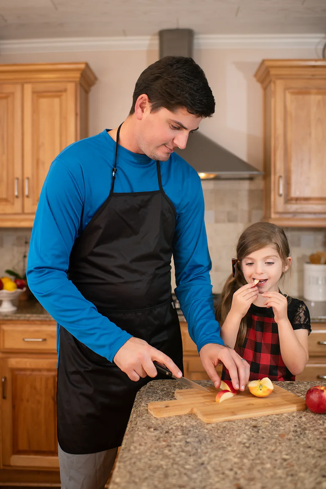 Solid Black Minimalist Apron - fits sizes youth small through adult 2XL - Image 5