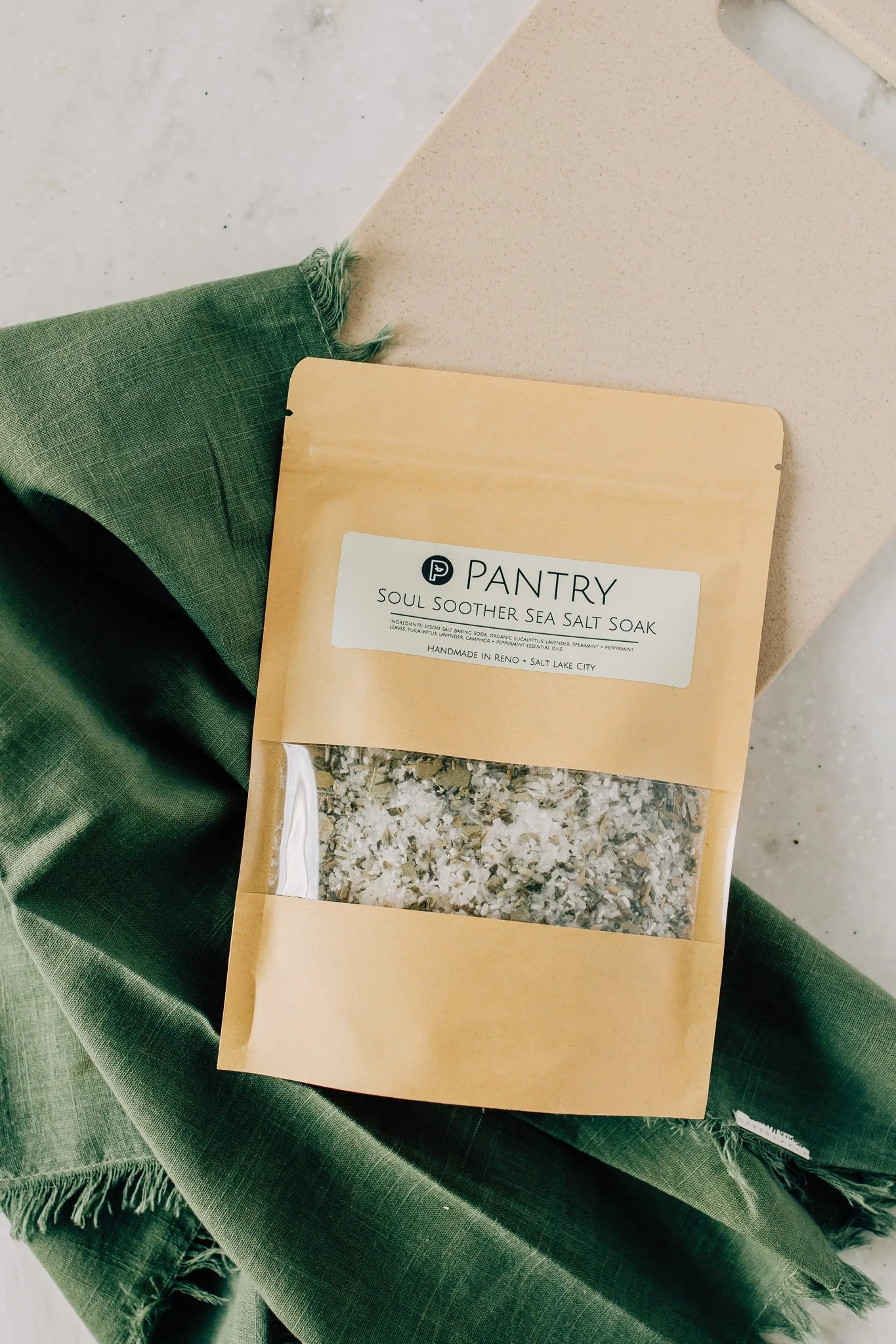 Soul Soother Sea Salt Soak - A Botanical + Herbal Epsom Salt Bath Salt