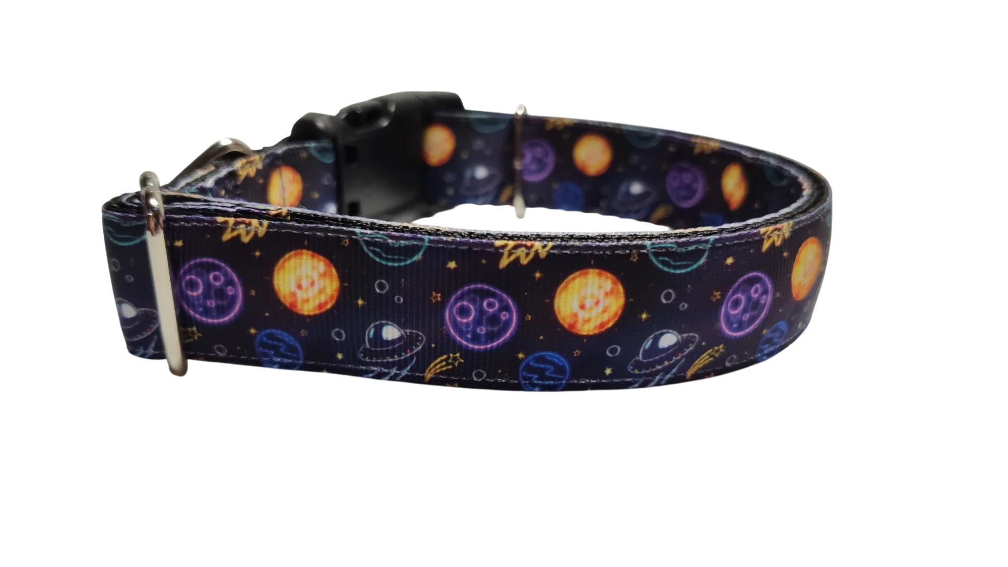 Space Travel Nylon Dog Collar