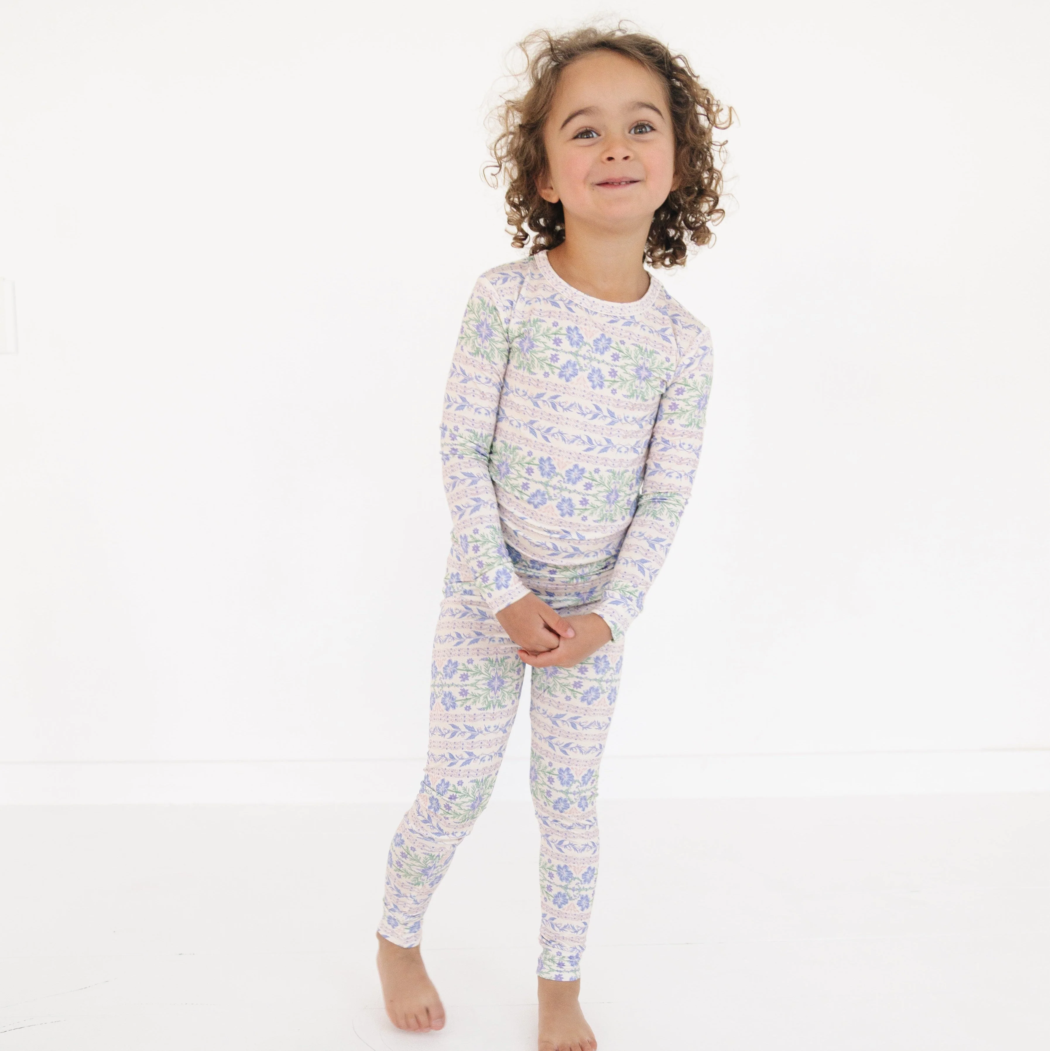 Spring Cascade Bamboo Toddler Pajama Set