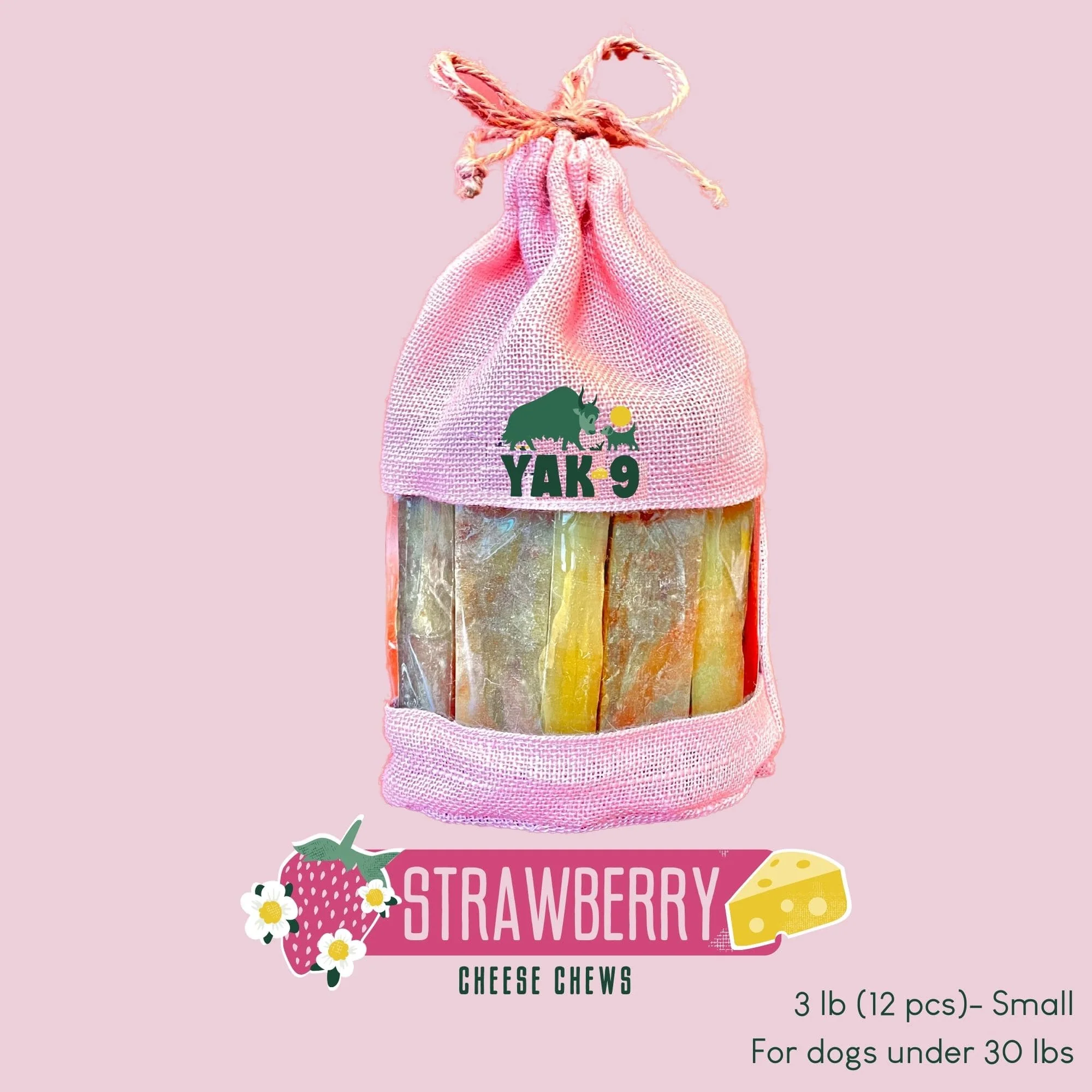 Strawberry Cheese Chews for Dogs - Image 19