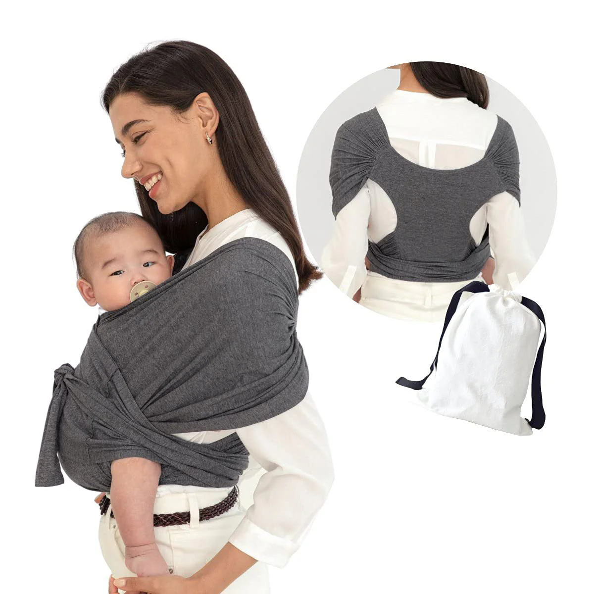 Summer Cotton Cross Simple Baby Carrier - Image 11
