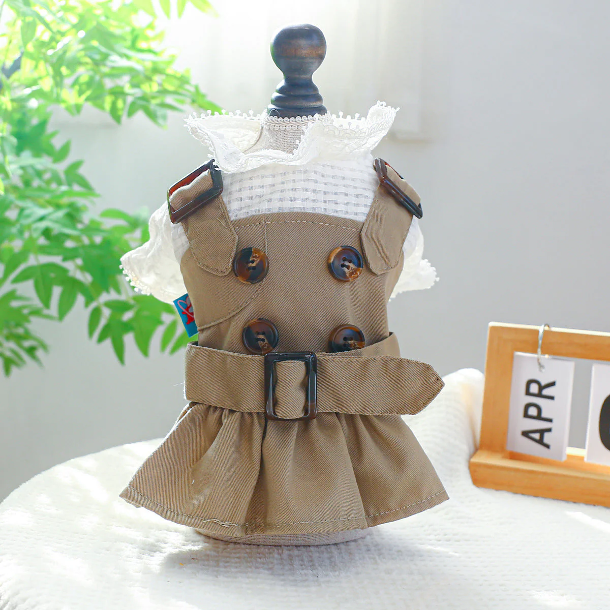 Summer Khaki Dog Coat - Image 4