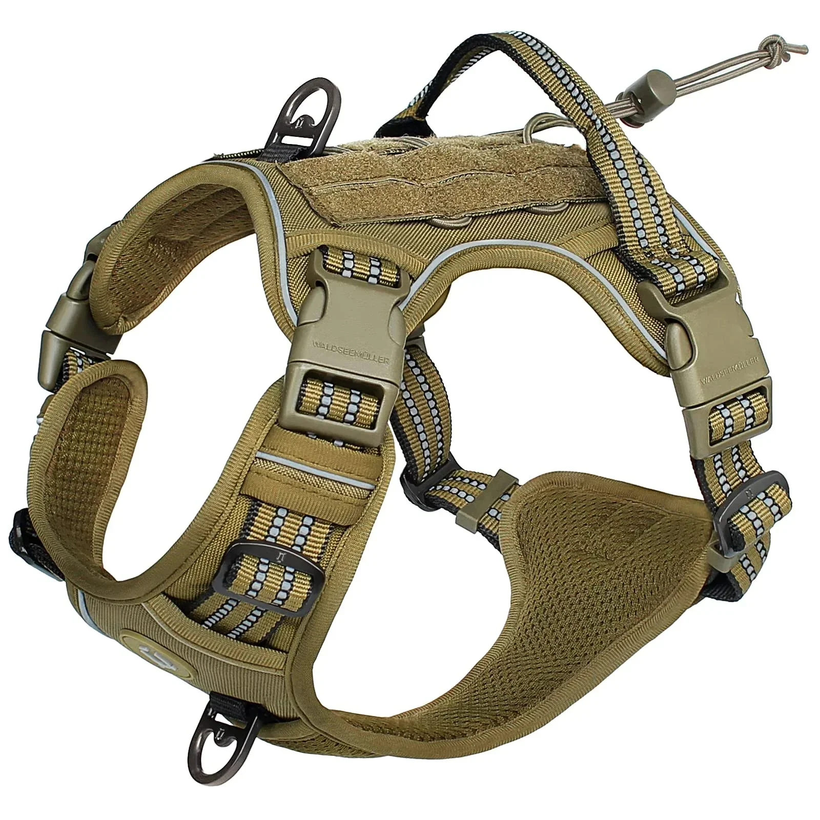 Tactical No-Pull Dog Harness – Adjustable MOLLE Military Vest for Medium & Large Dogs - Image 7