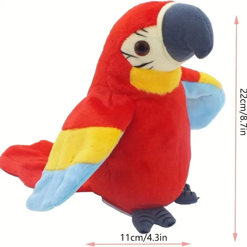 Talking Macaw Parrot Plush β Repeat & Speak Electronic Stuffed Toy - Image 2