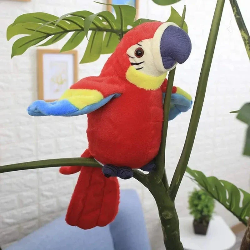 Talking Macaw Parrot Plush β Repeat & Speak Electronic Stuffed Toy - Image 4