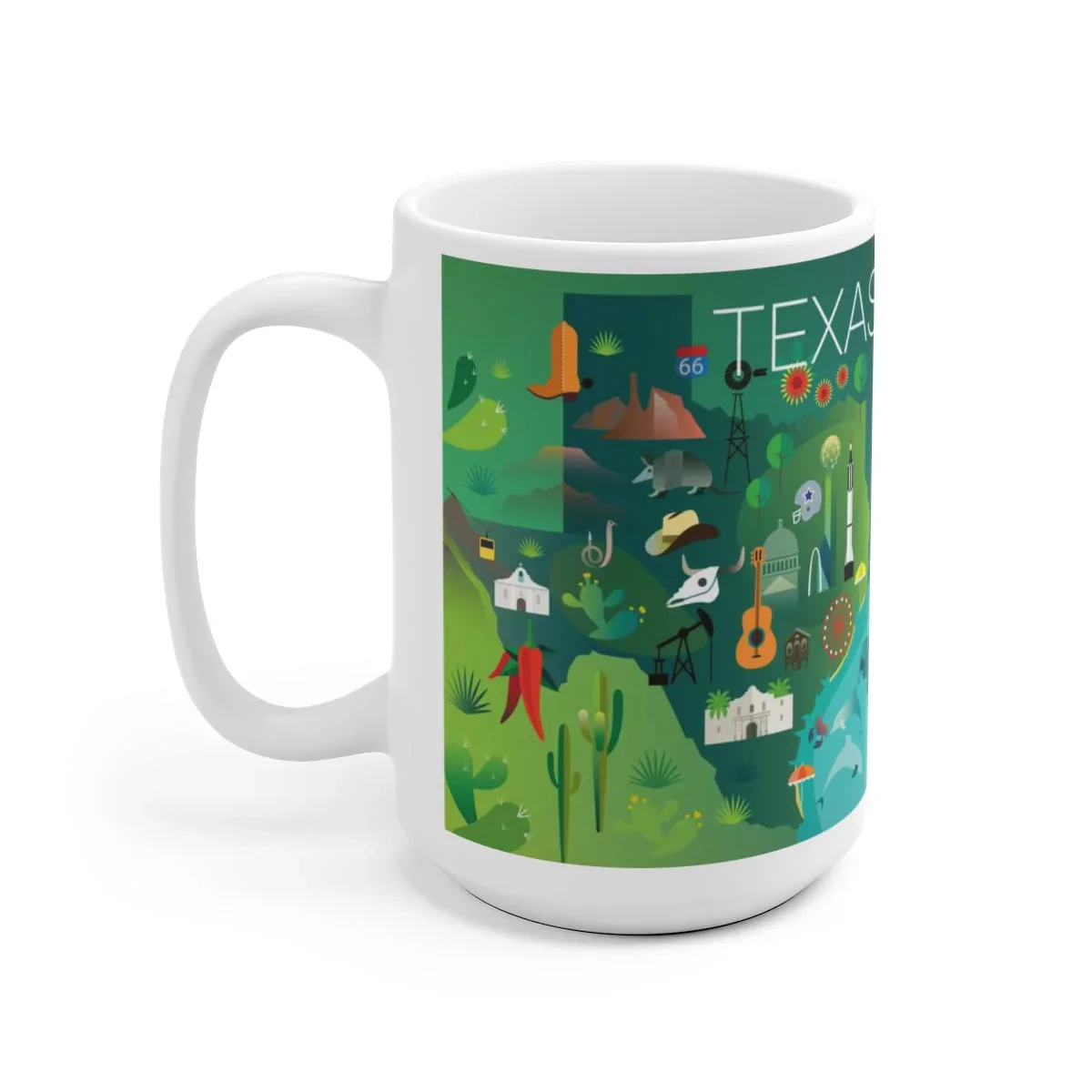 TEXAS 11 OZ OR 15 OZ CERAMIC MUG