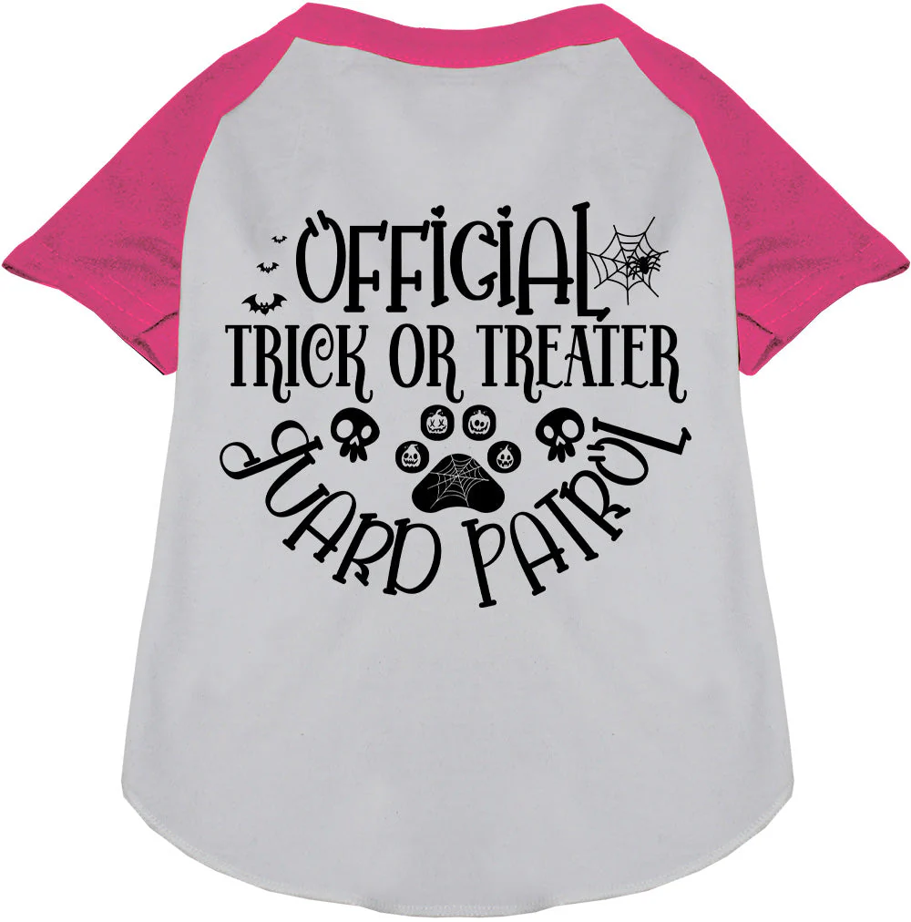 Trick or Treater Guard Patrol Pet Raglan Shirt