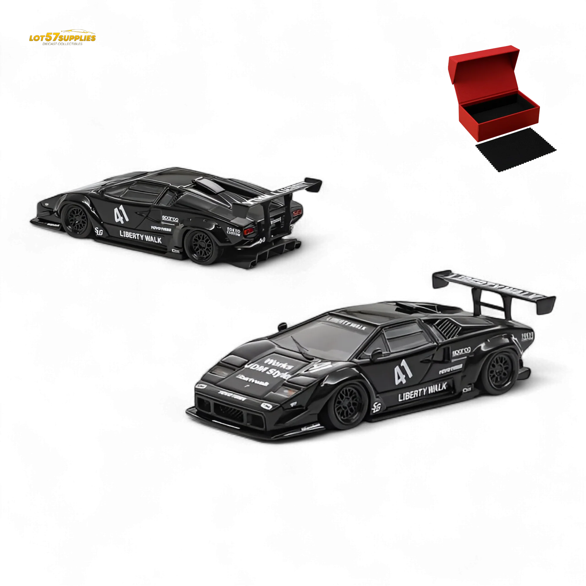 Vision64 Lamborghini Countach Luxury Version Black 1:64
