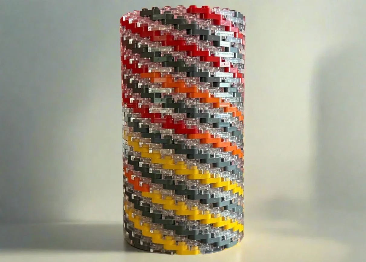 Warm Colors Modular Vase – Built with LEGO®-Compatible Bricks - Image 2