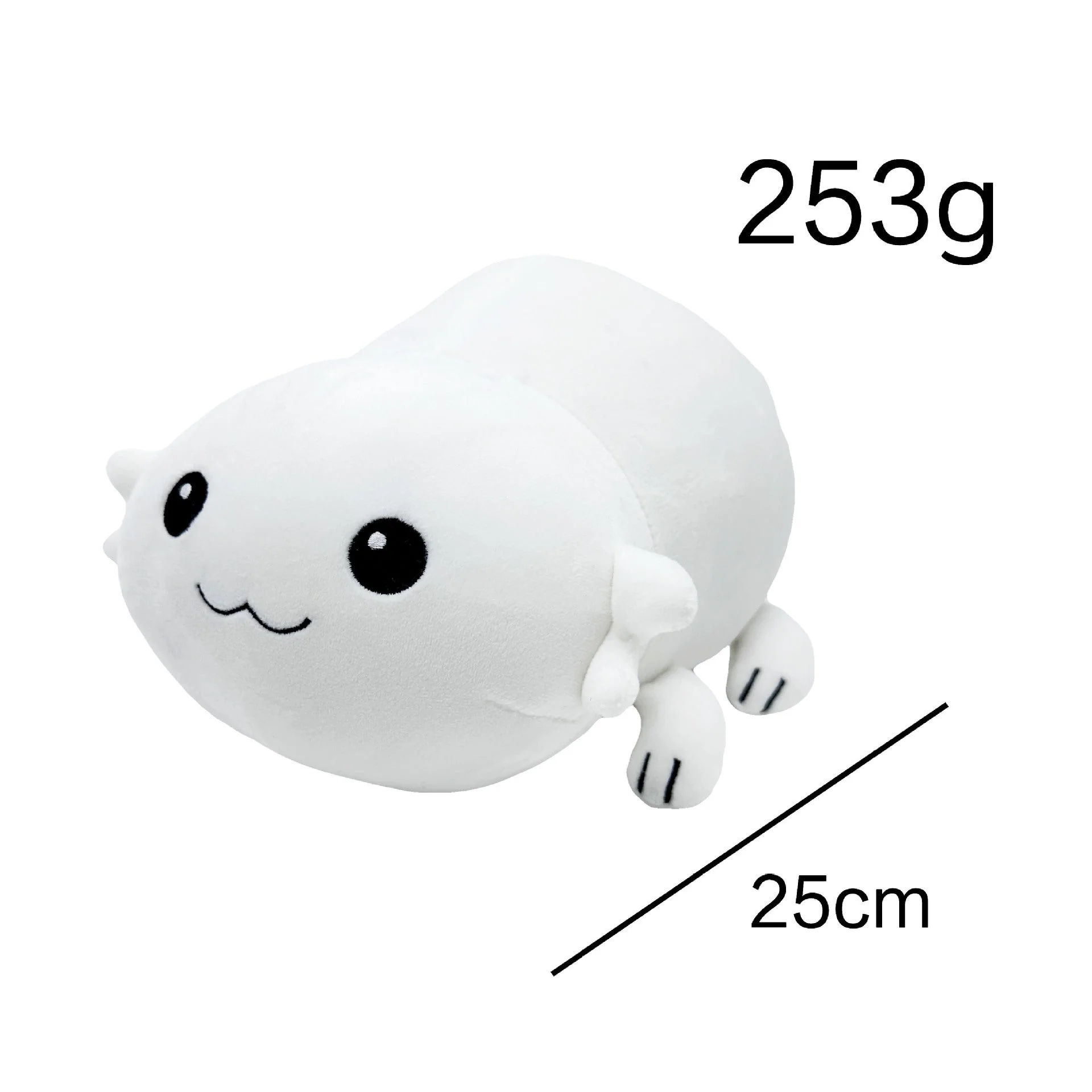 White Salamander Plush Toy Net Pocket - Image 6