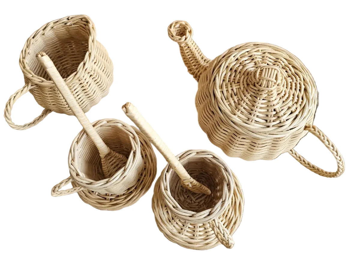 Wicker Tea Party Play Set