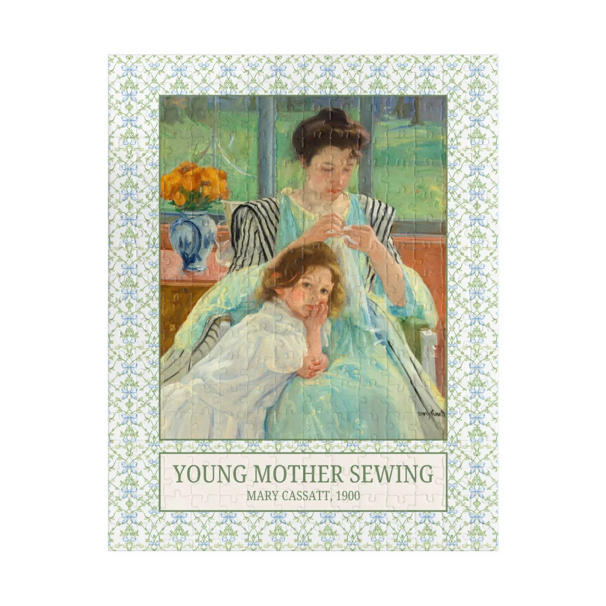 Young Mother Sewing by Mary Cassatt - Image 2